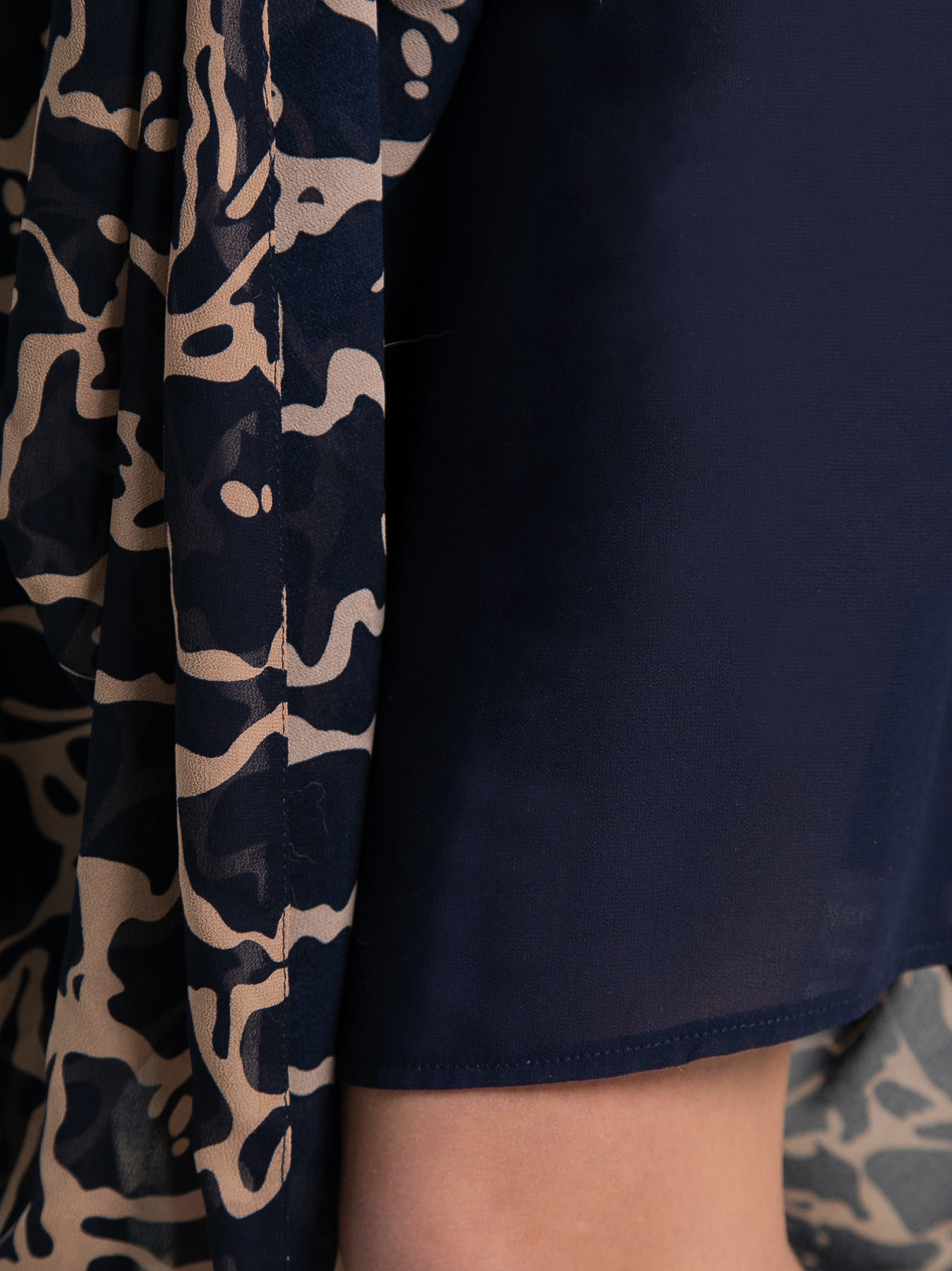 Платье Идиллия (сине-бежевое) П15379-16М