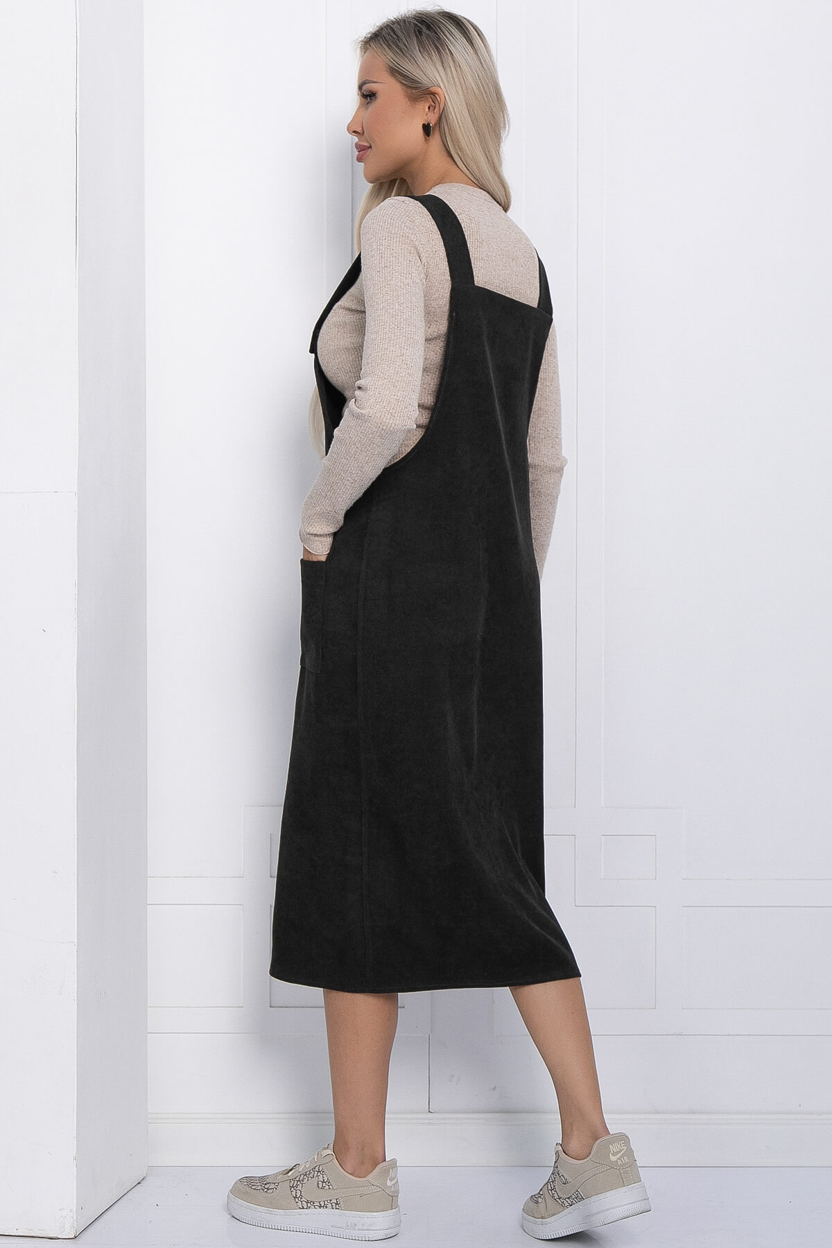 Сарафан Вельвета (серо-коричневый) П12254-2