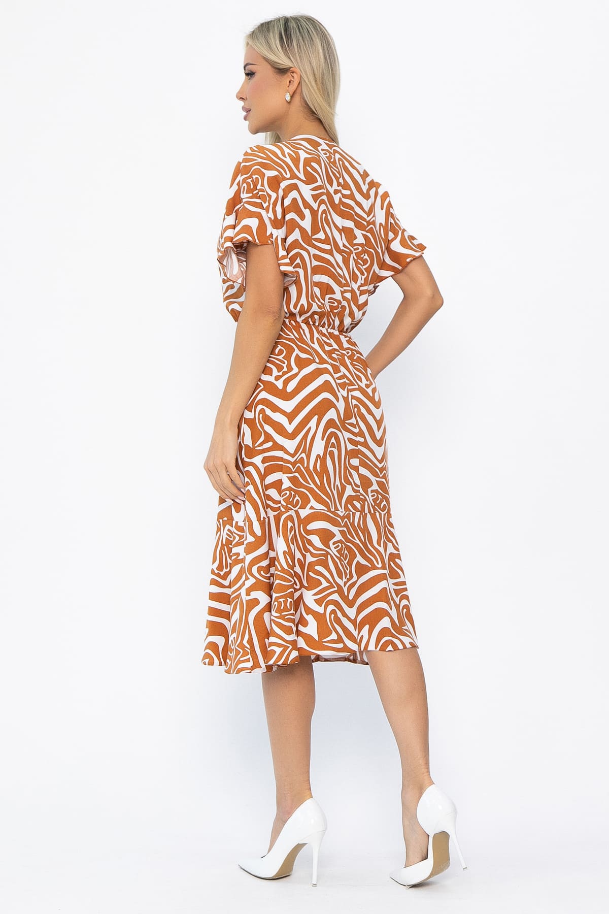 Платье Кристи (рыжее) П13869-35М