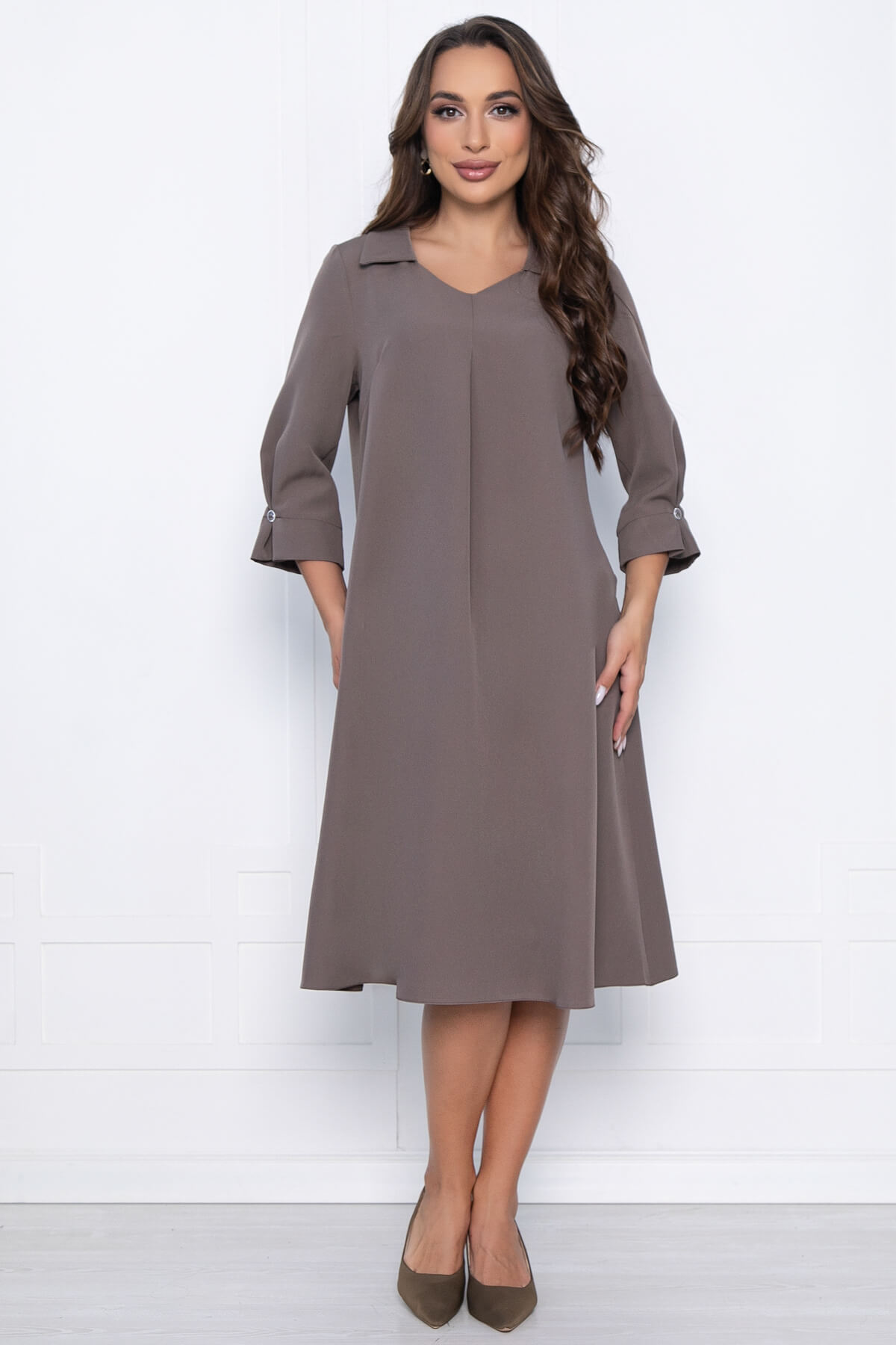 Платье Лорэн (кофе) П10780