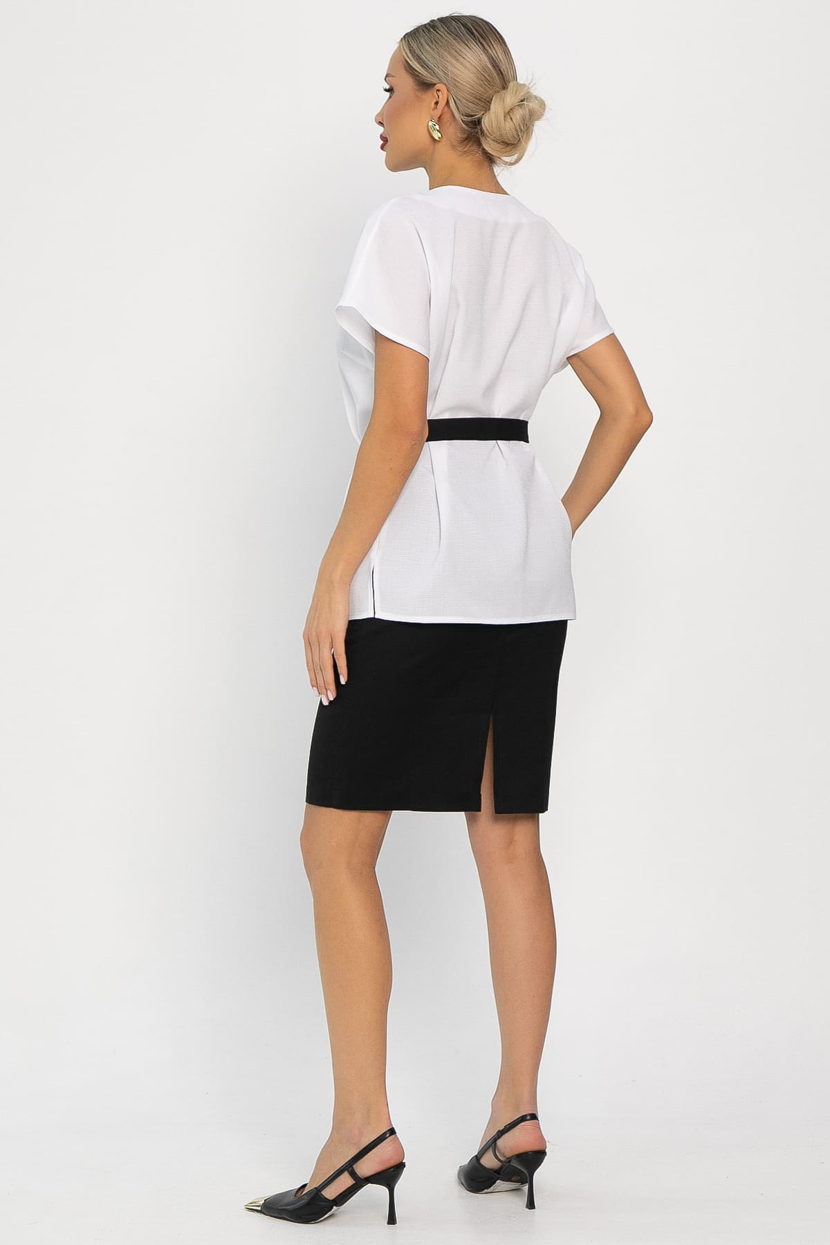 Костюм Лэдис (бело-черный) К14102-14М