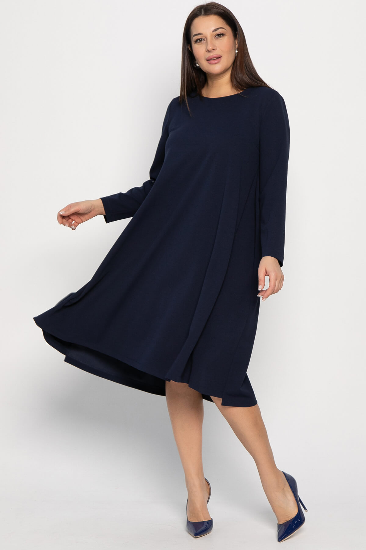 Платье Точка стиля (синее) П14832-16М