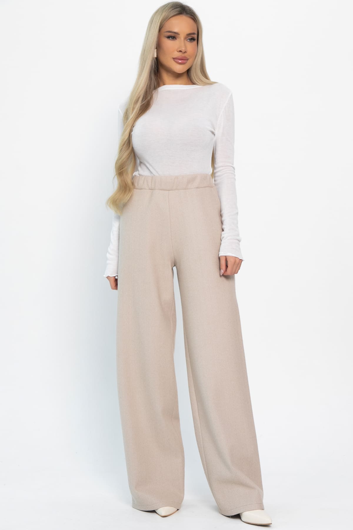 Брюки Остатки тепла (бежевые) Б14903-7М