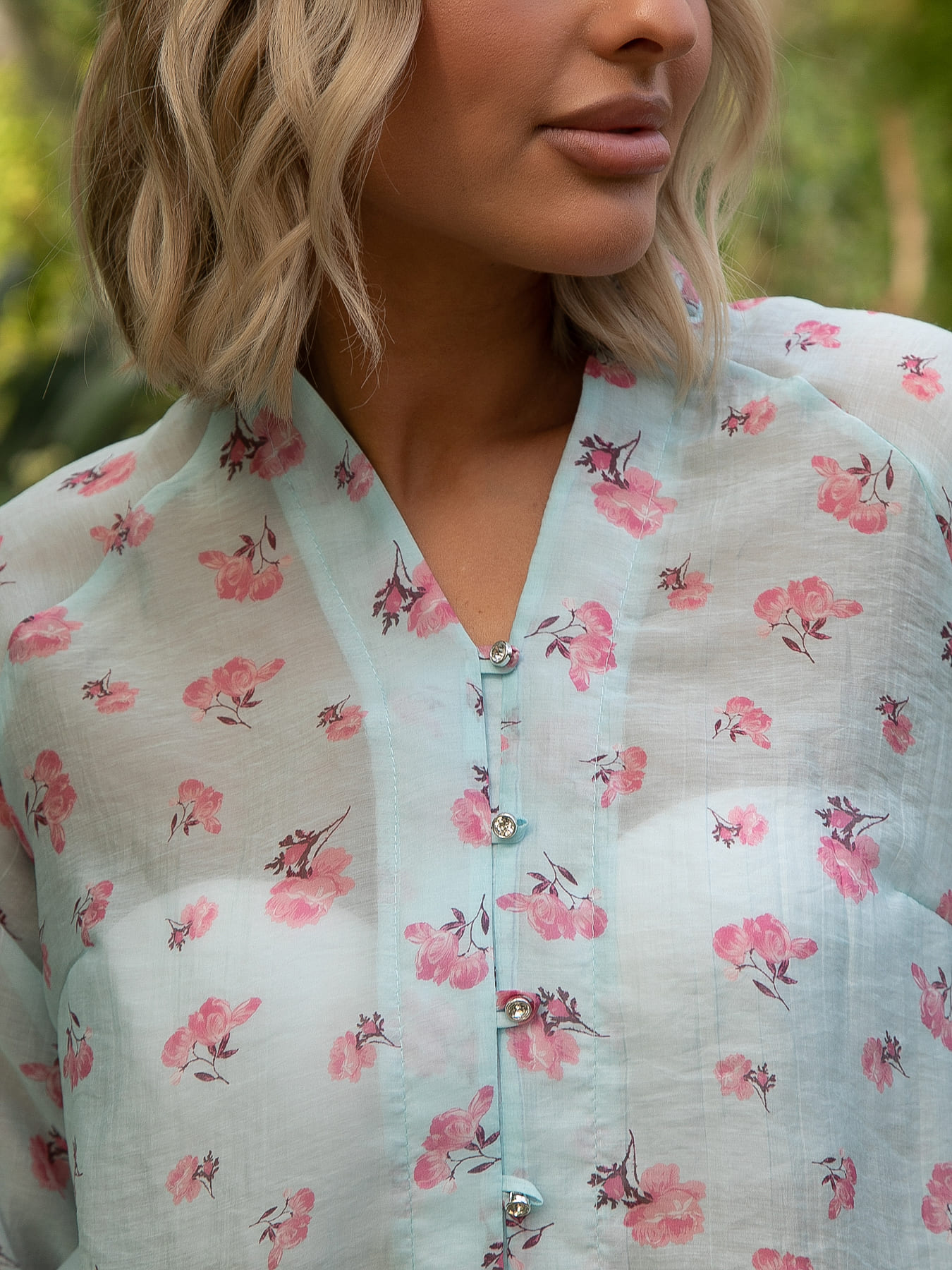 Блуза Агния (голубая) Б15489-45М