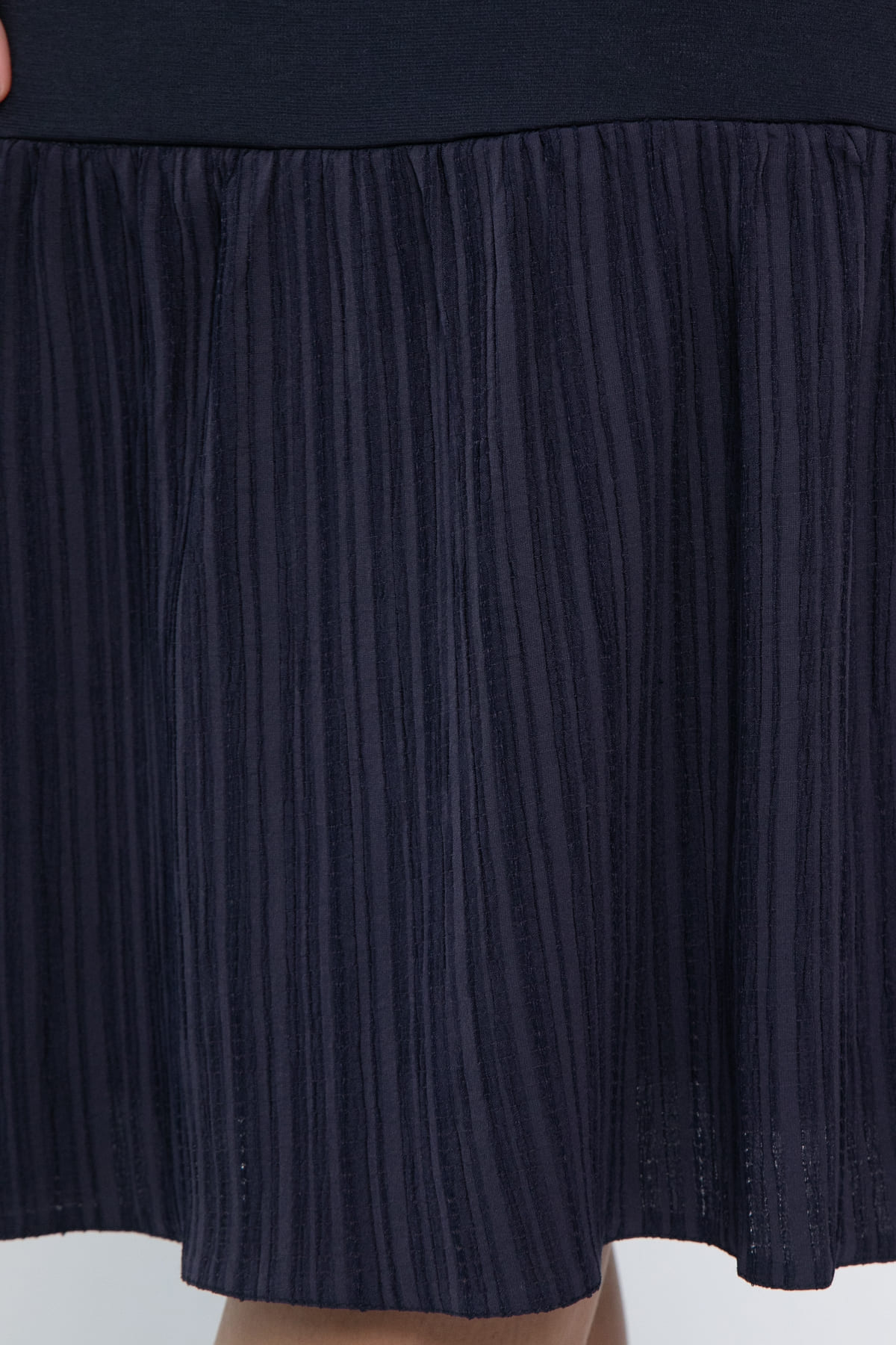 Платье с воланом Ливия (синее) П14810-10М