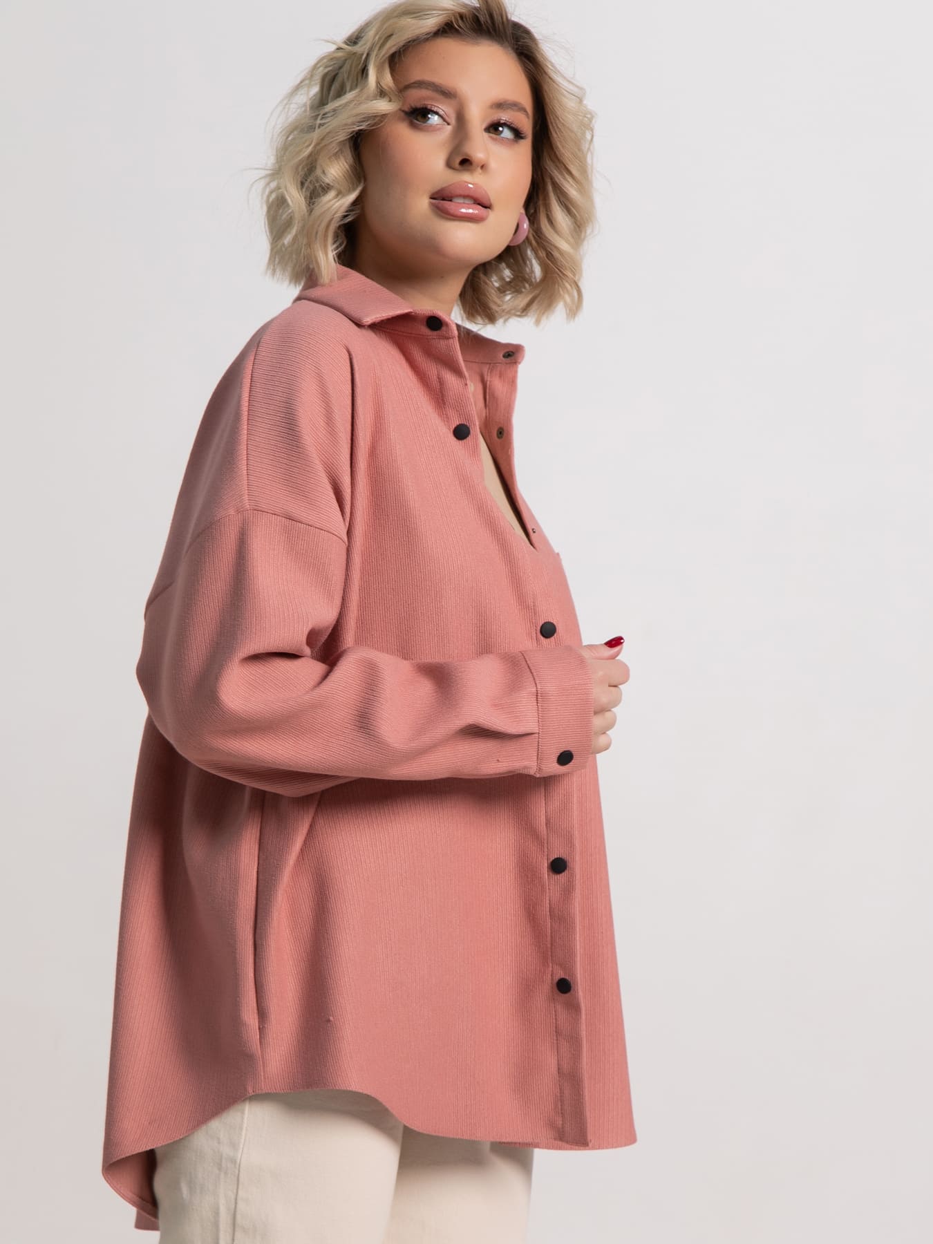 Рубашка Загадочная девушка  (пыльная роза) Б15170-4М