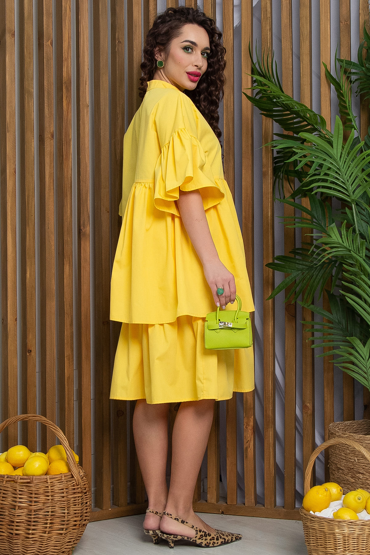 Платье Урания (желтое) П13342-36М