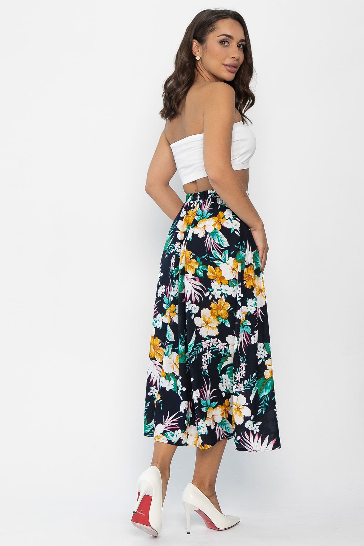 Юбка Льюис (цветы) Ю14022-10М