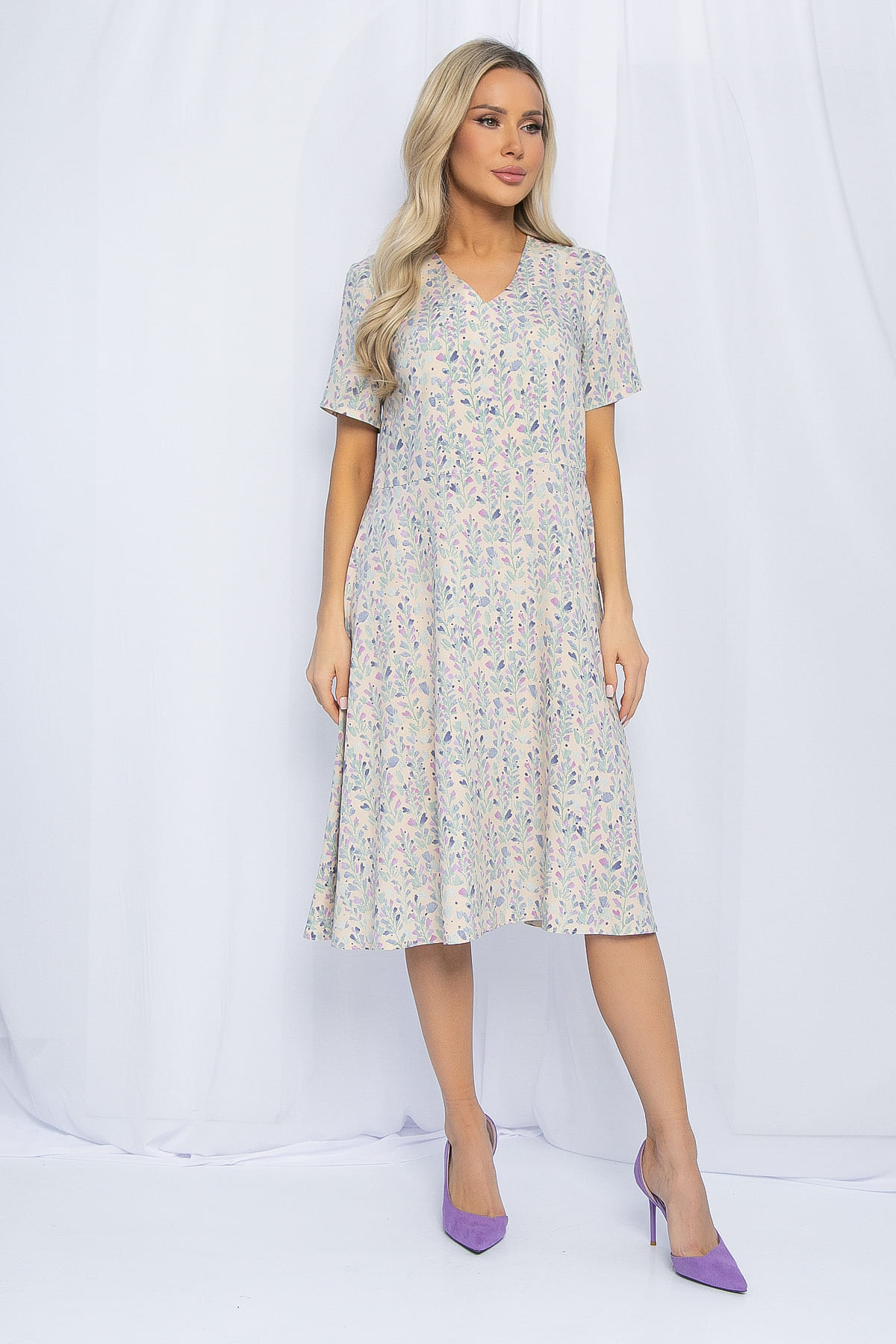 Платье Твое лето (бежевое) П13011-25М