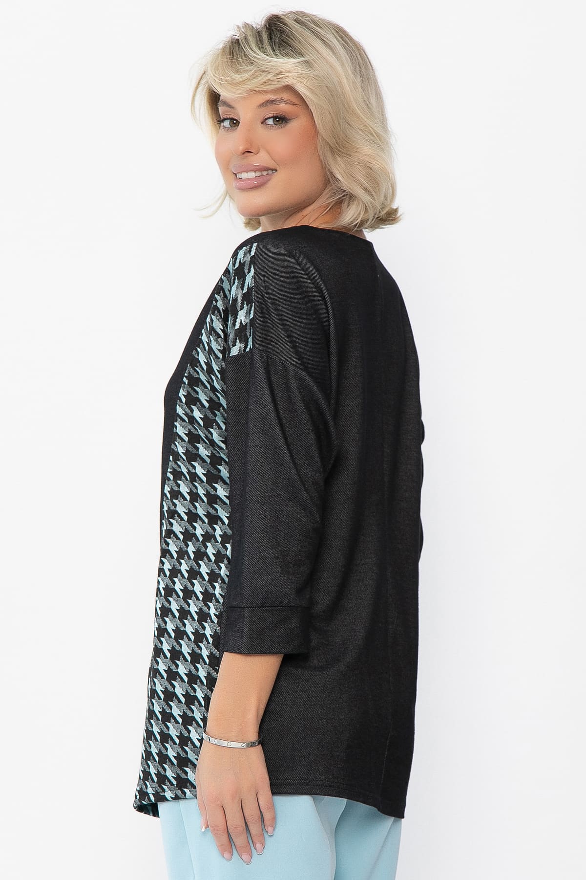 Джемпер Глория (графит/тиффани) Б12199-30