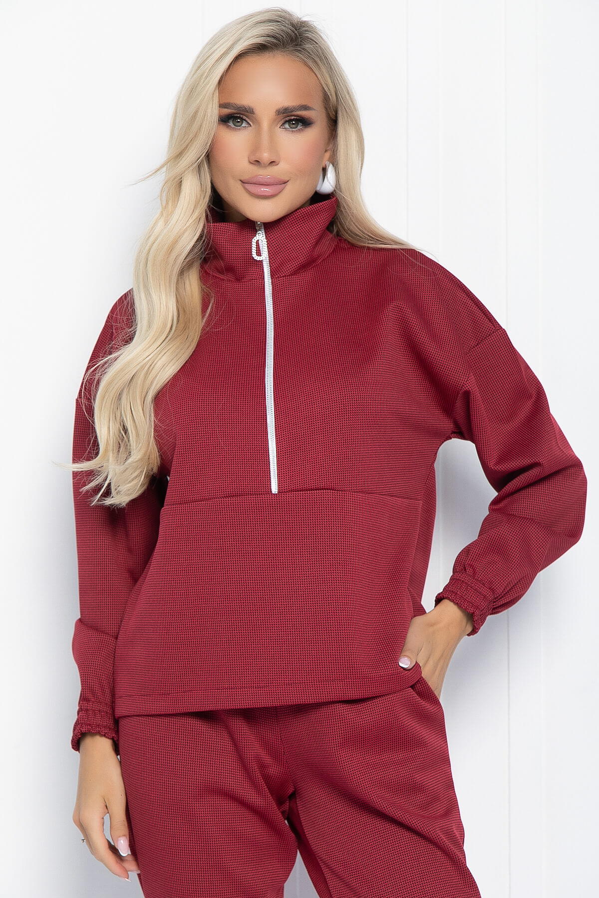 Костюм Спорти (бордовый) К11082