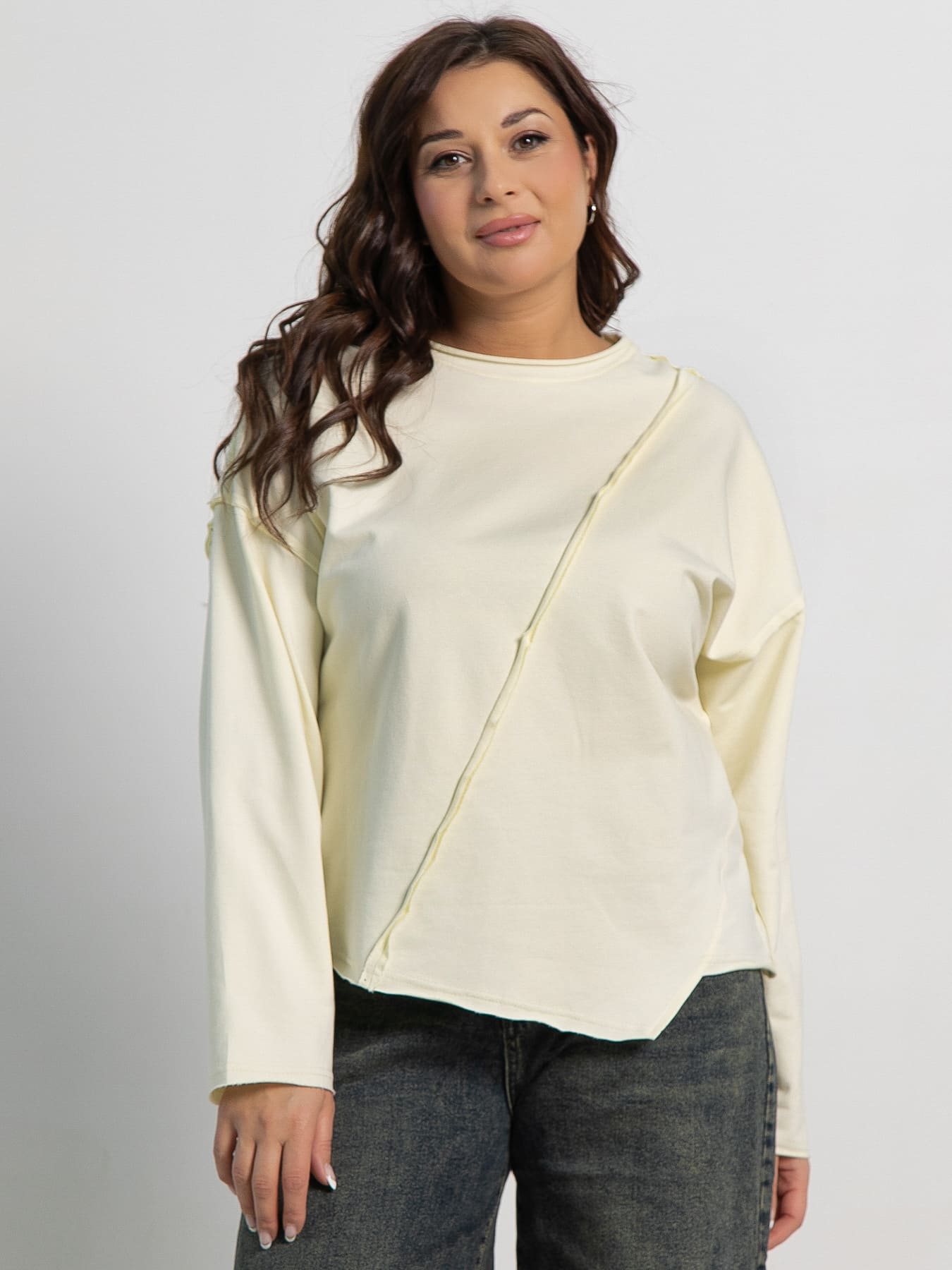 Блуза Эйрин (экрю) Б15104-35М