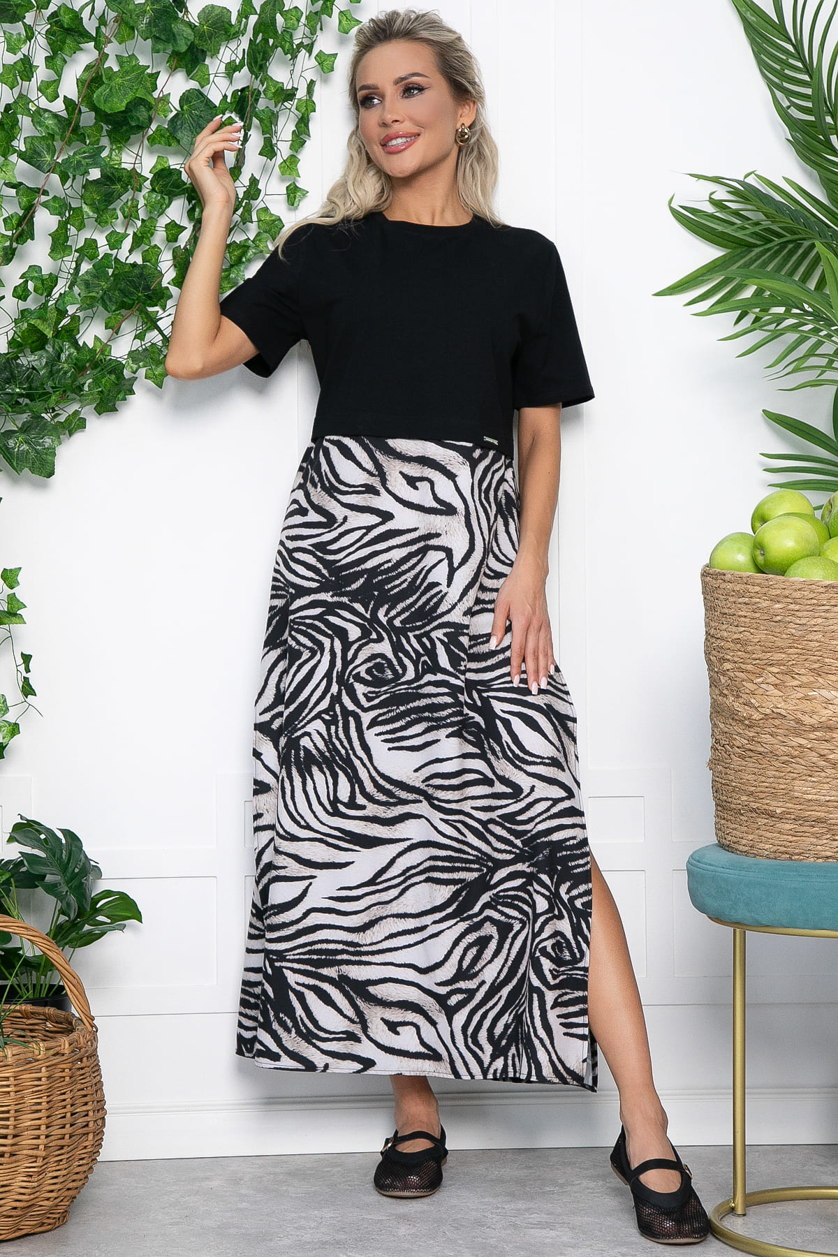 Платье Мелони (зебра) П13529-41М