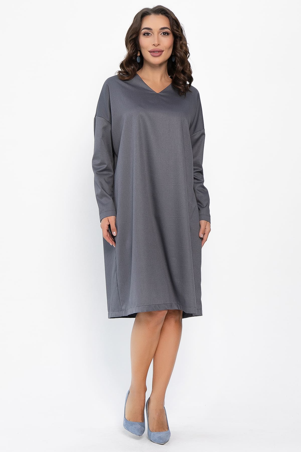Платье Хюгге (темно-серое) П14121-25М