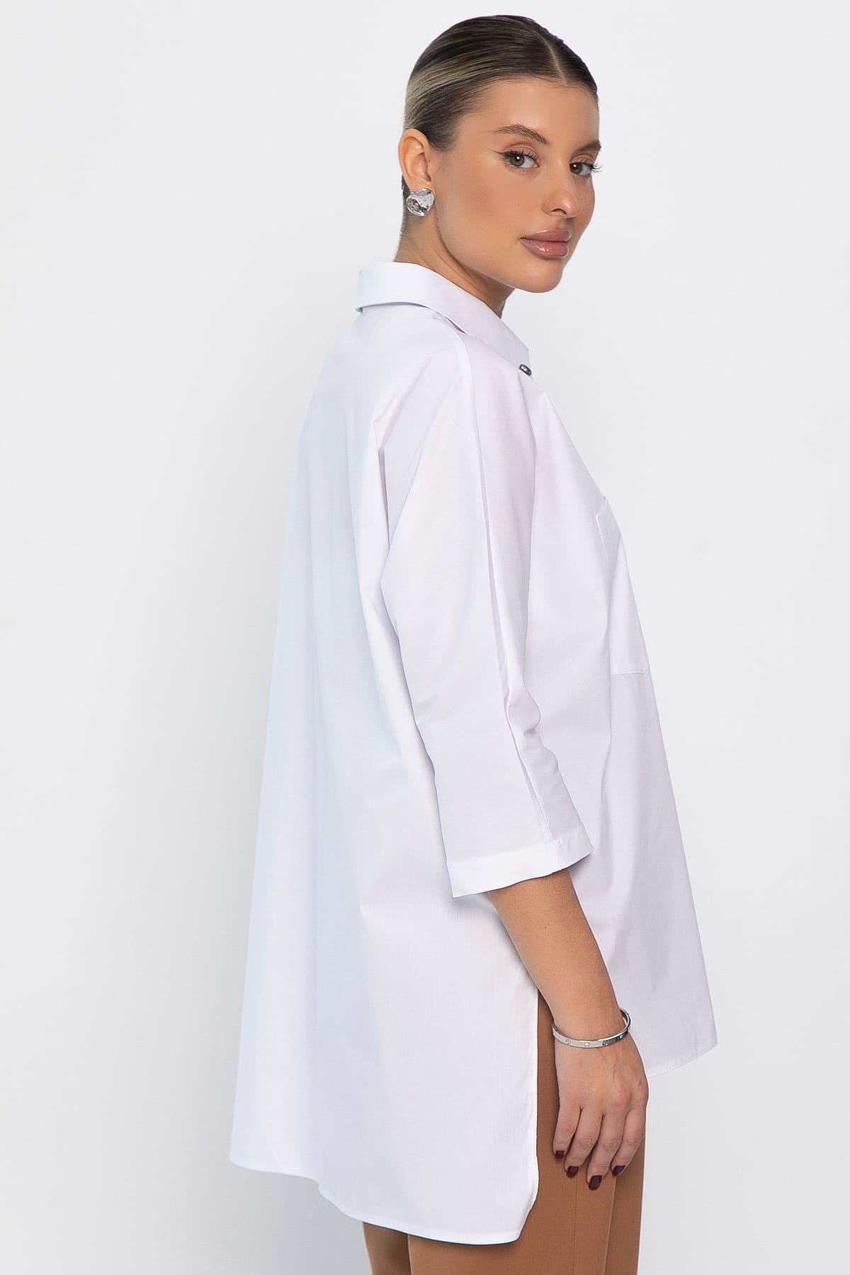 Рубашка с карманами Аристократка (белая) Б14449-10М