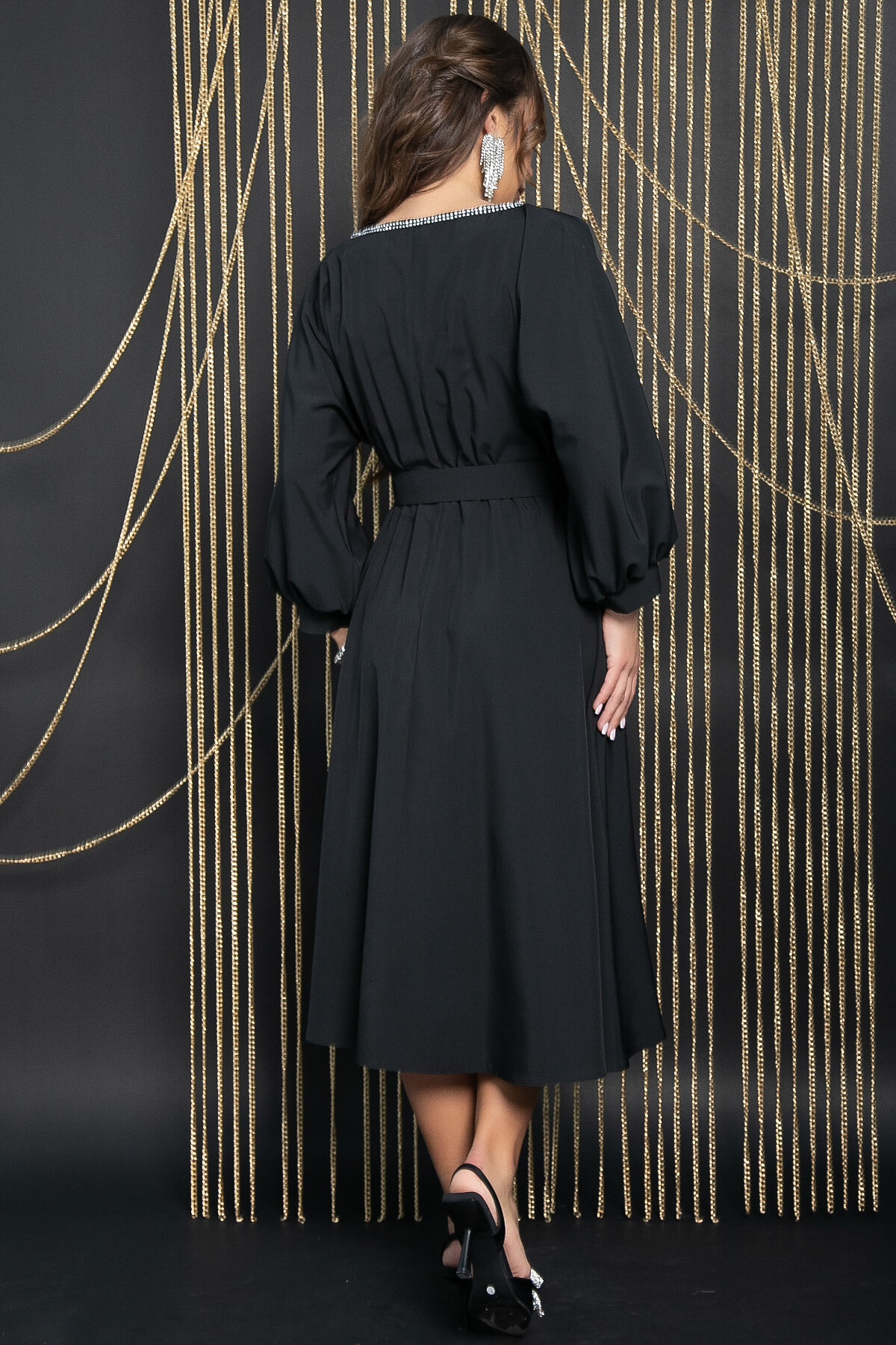 Платье Утонченный вкус (черное) П11728