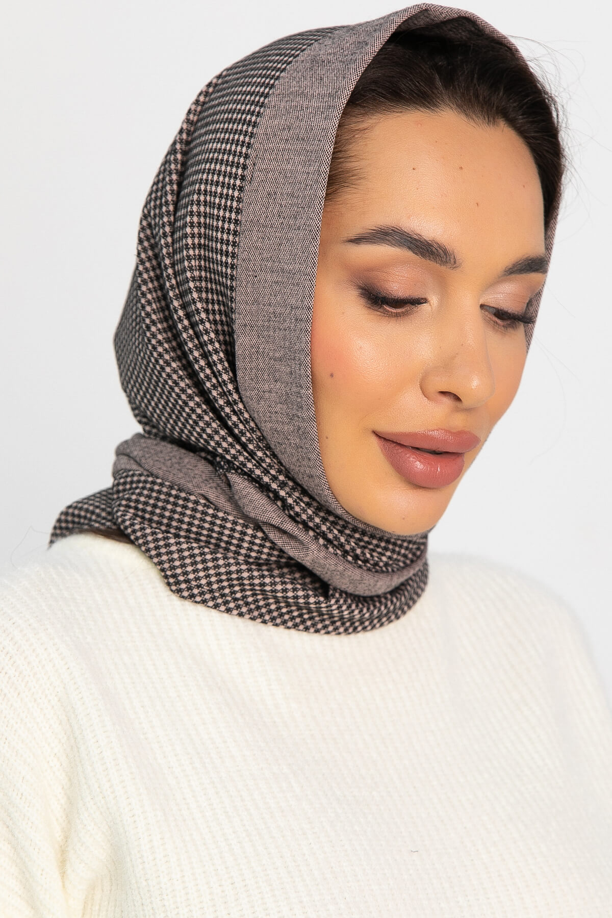 Косынка с отворотом (коричневое зернышко) КО17-23М