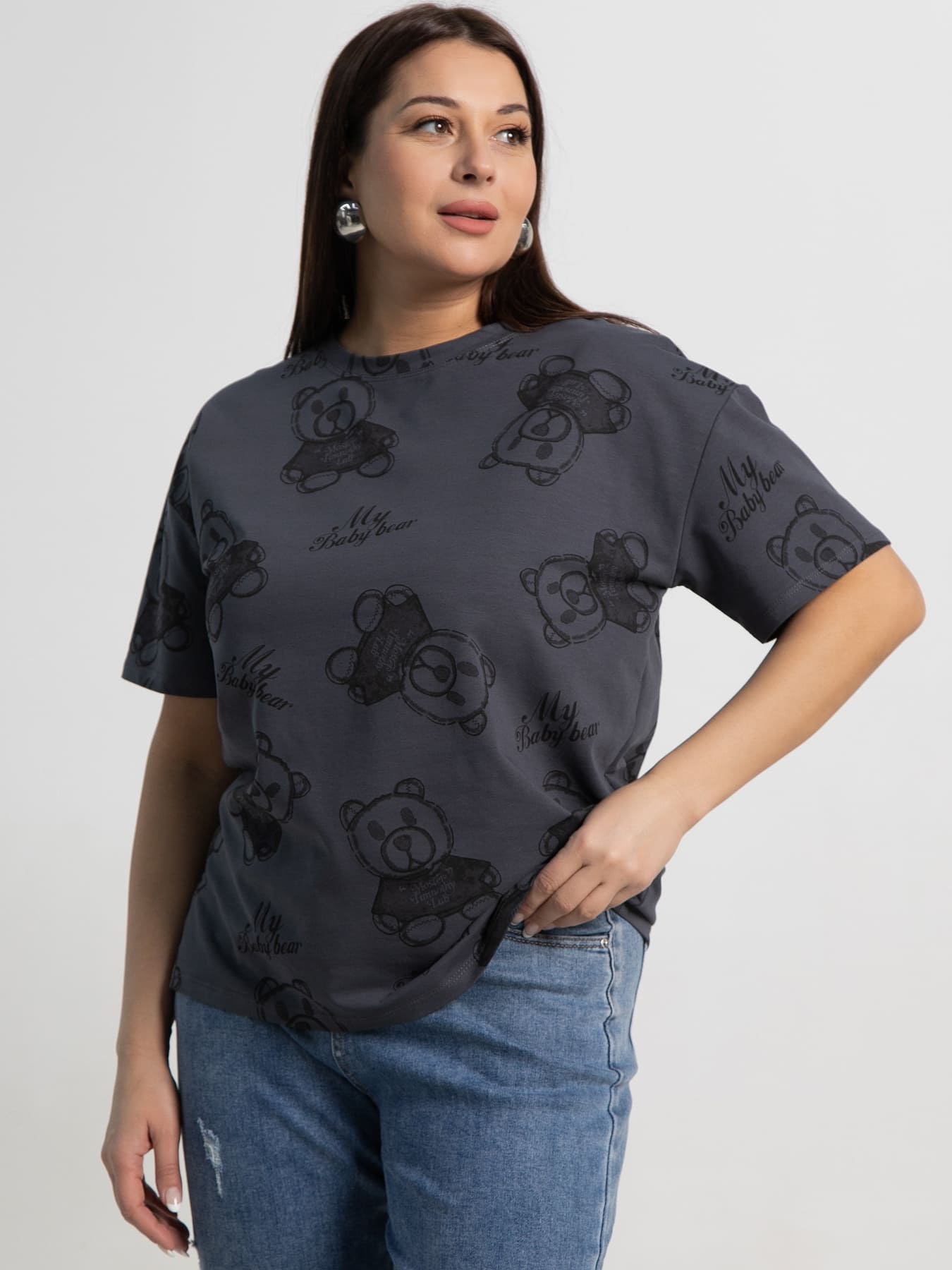 Футболка Бриса (графит) Б15369-20М