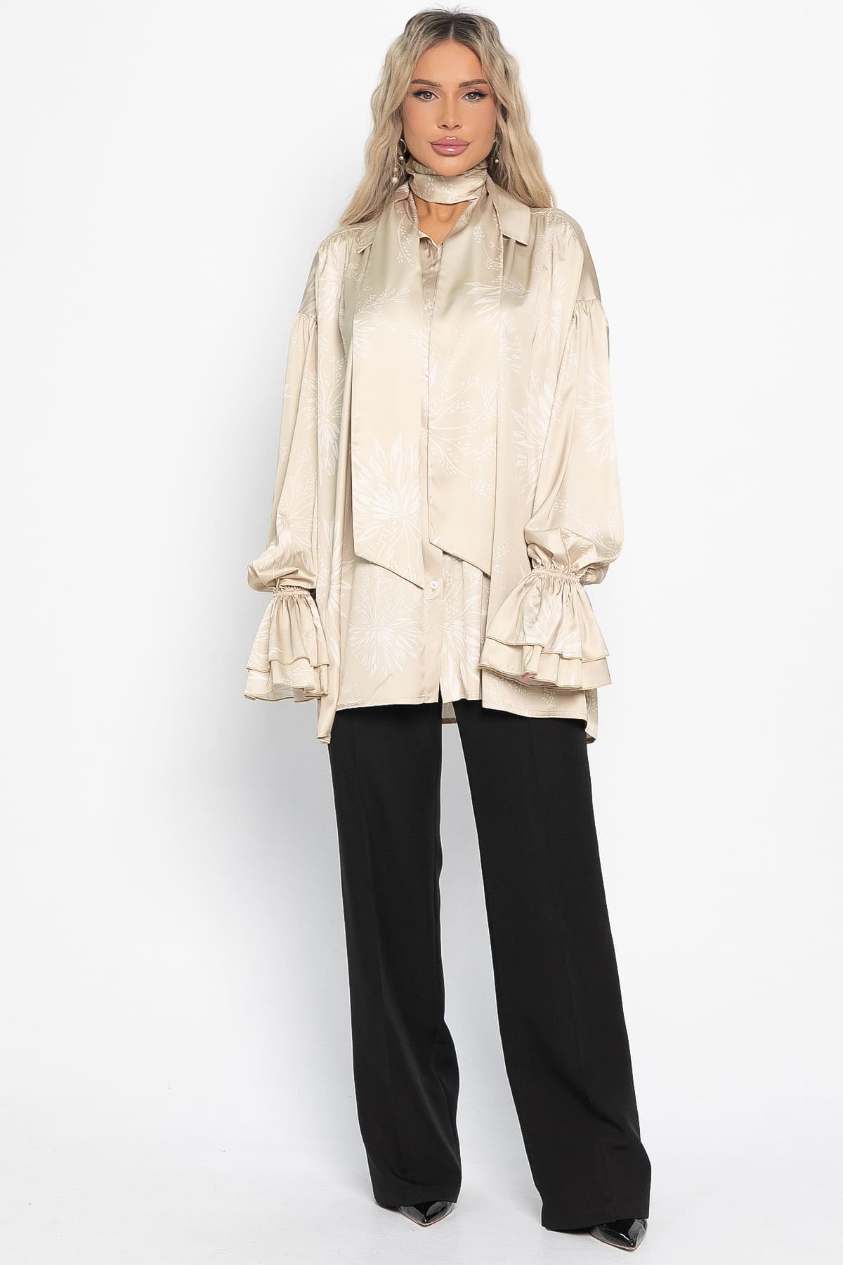 Блуза Присцилла (бежевая) Б14951-5М