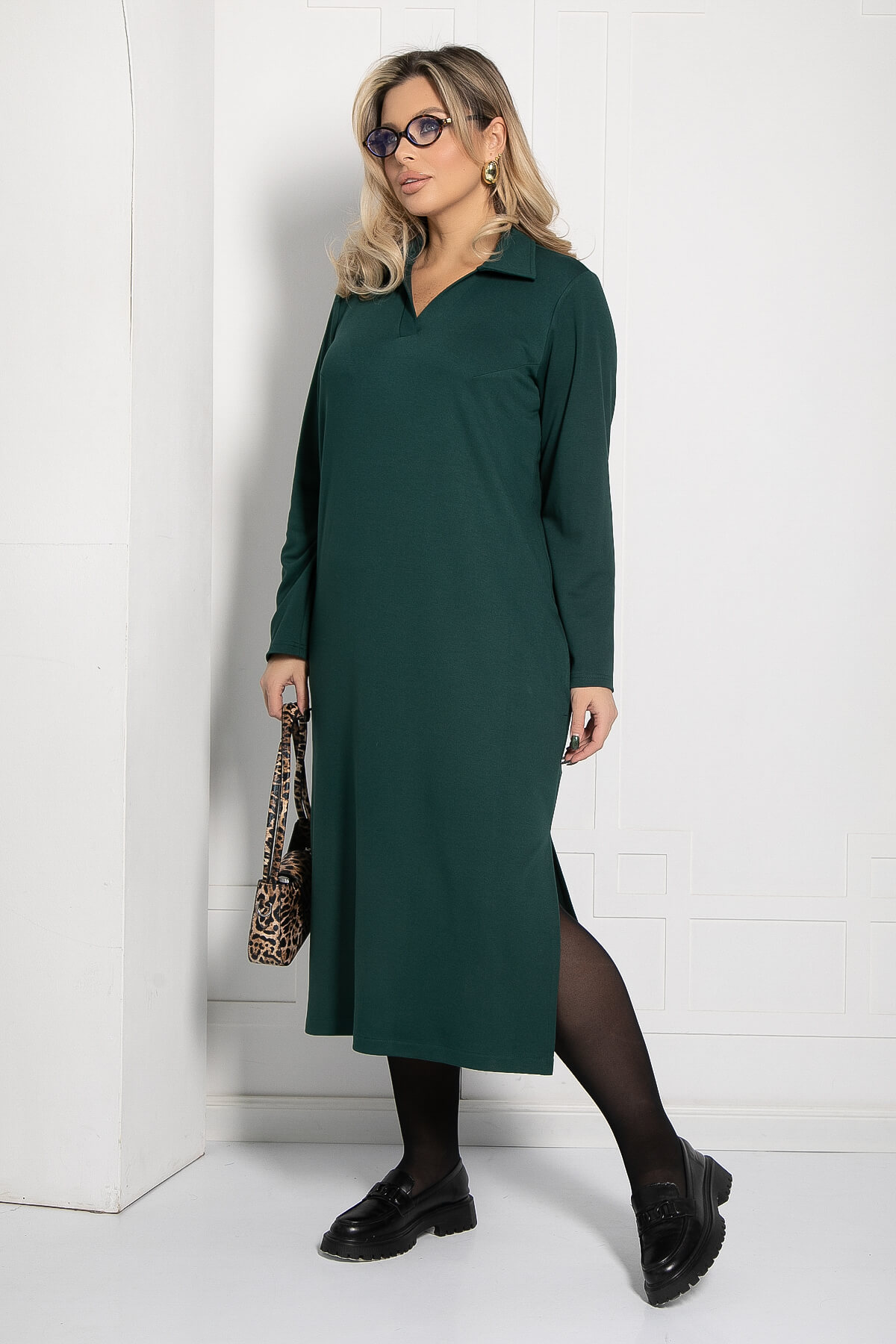 Платье Дидже (зеленое) П12711-37