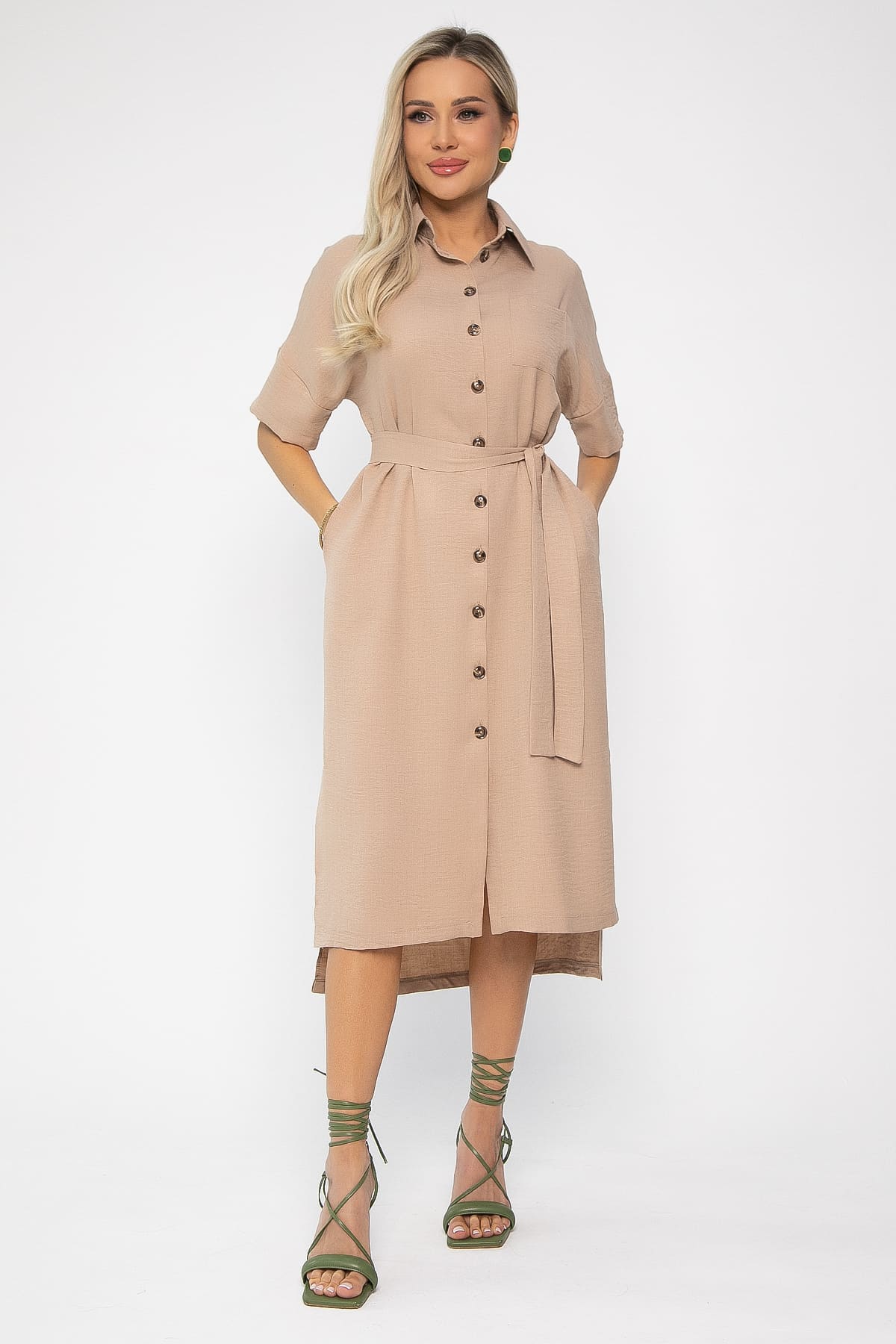 Платье Фруктовый коктейль (бежевое) П13656-18М