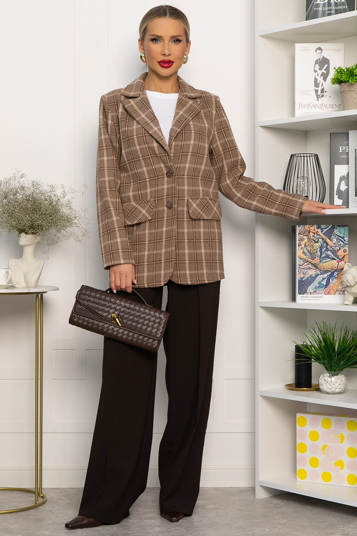 Пальто-пиджак Чендлер (бежевый) Б14157-7М