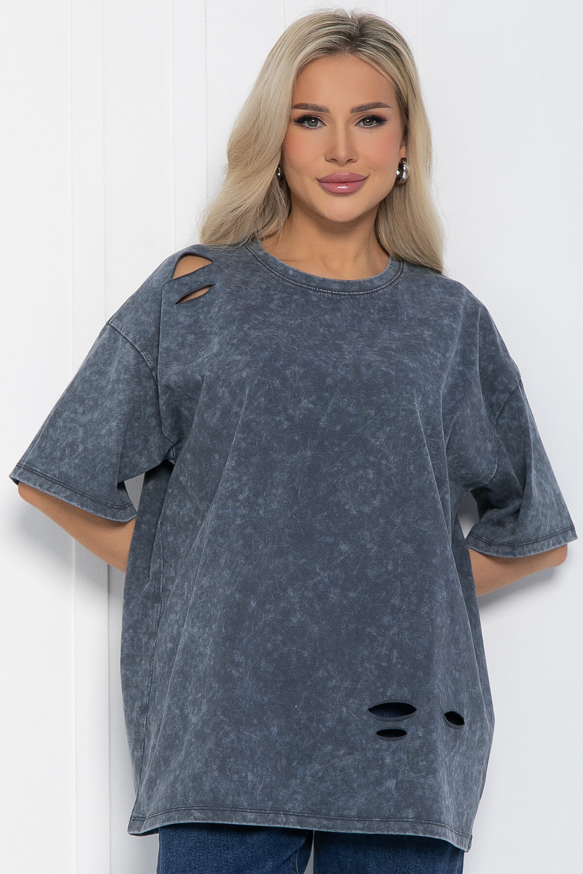 Футболка Микель (синяя) Б12598-20