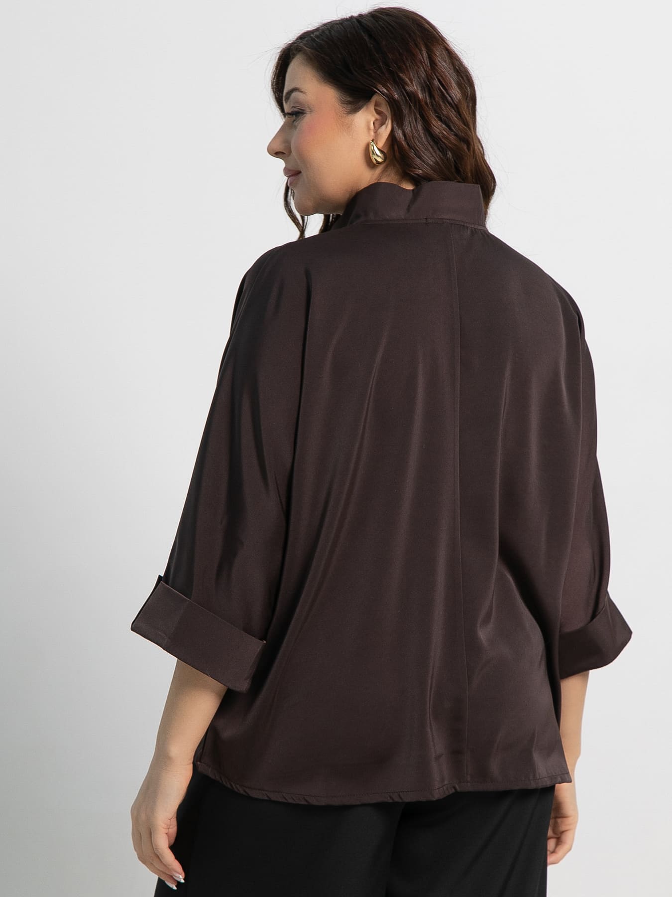 Блуза Серенада (шоколад) Б15134-24М