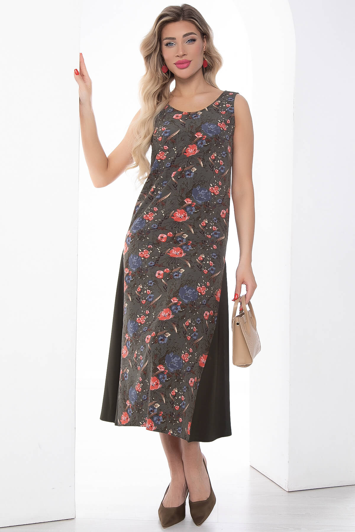 Сарафан "Новый сезон" (хаки) П9034