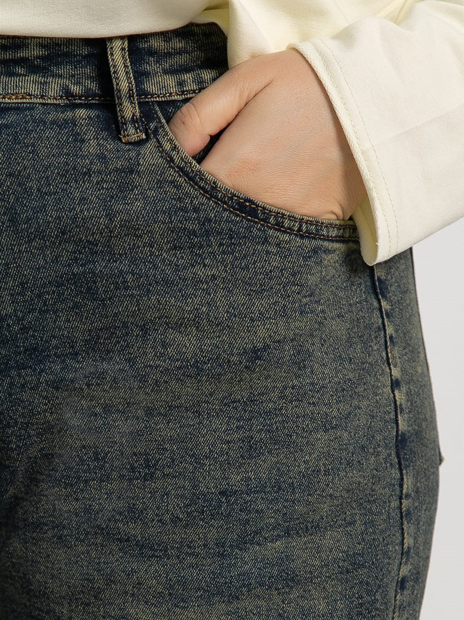 Джинсы Лаччи (сине-зеленые) Б15075-4М