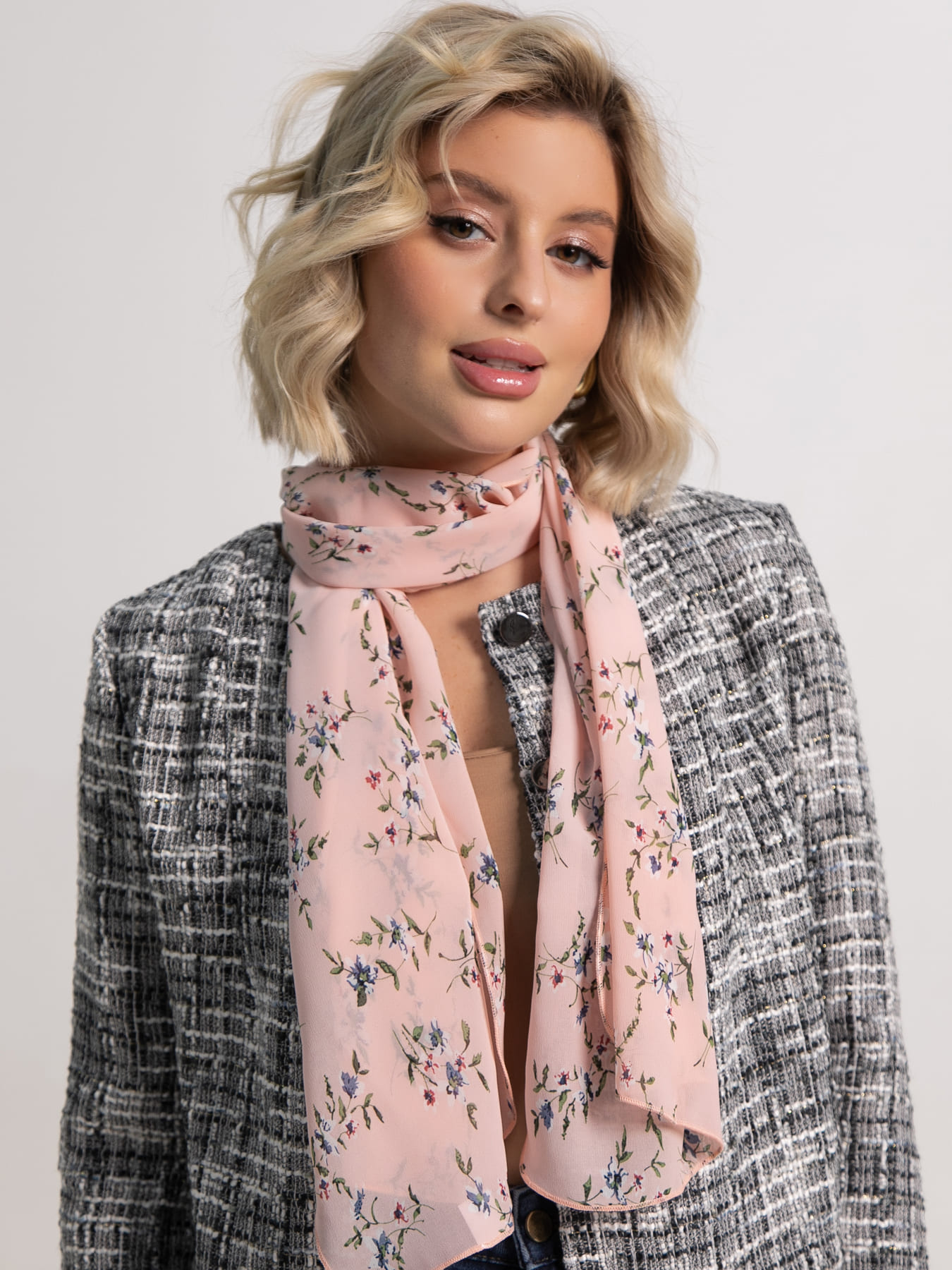 Шарф Глянец (персиковый) А21-50М