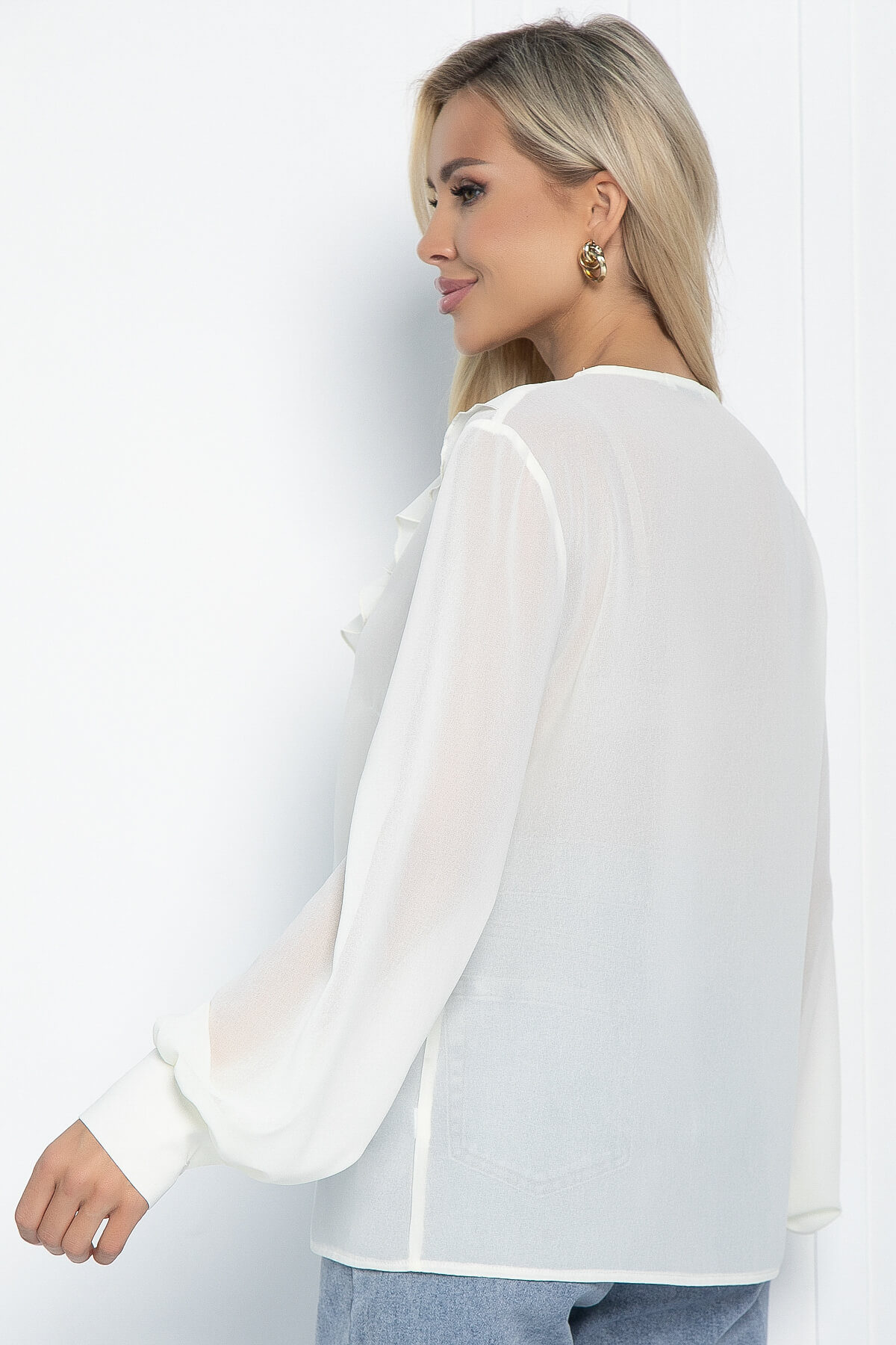 Блуза Стефанна (айвори) Б11329