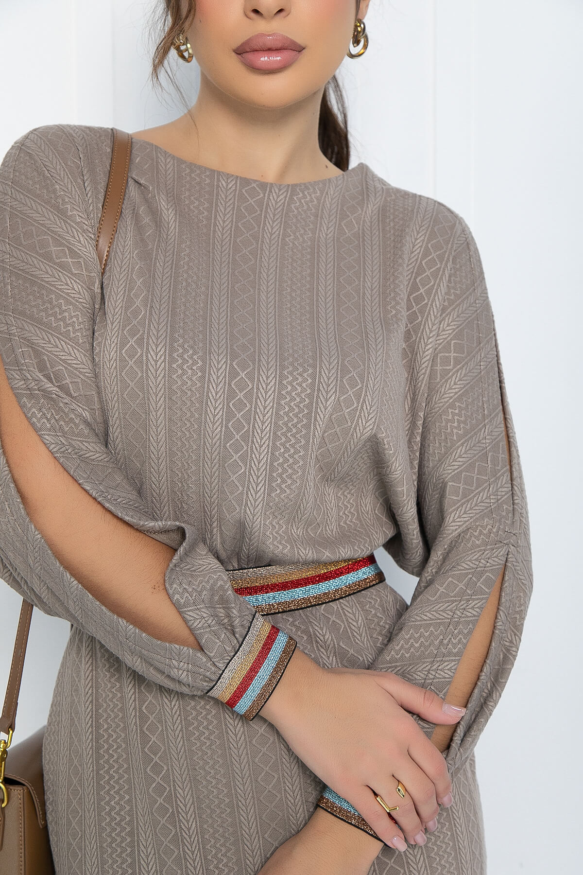 Платье Лоранж (коричневое) П11982