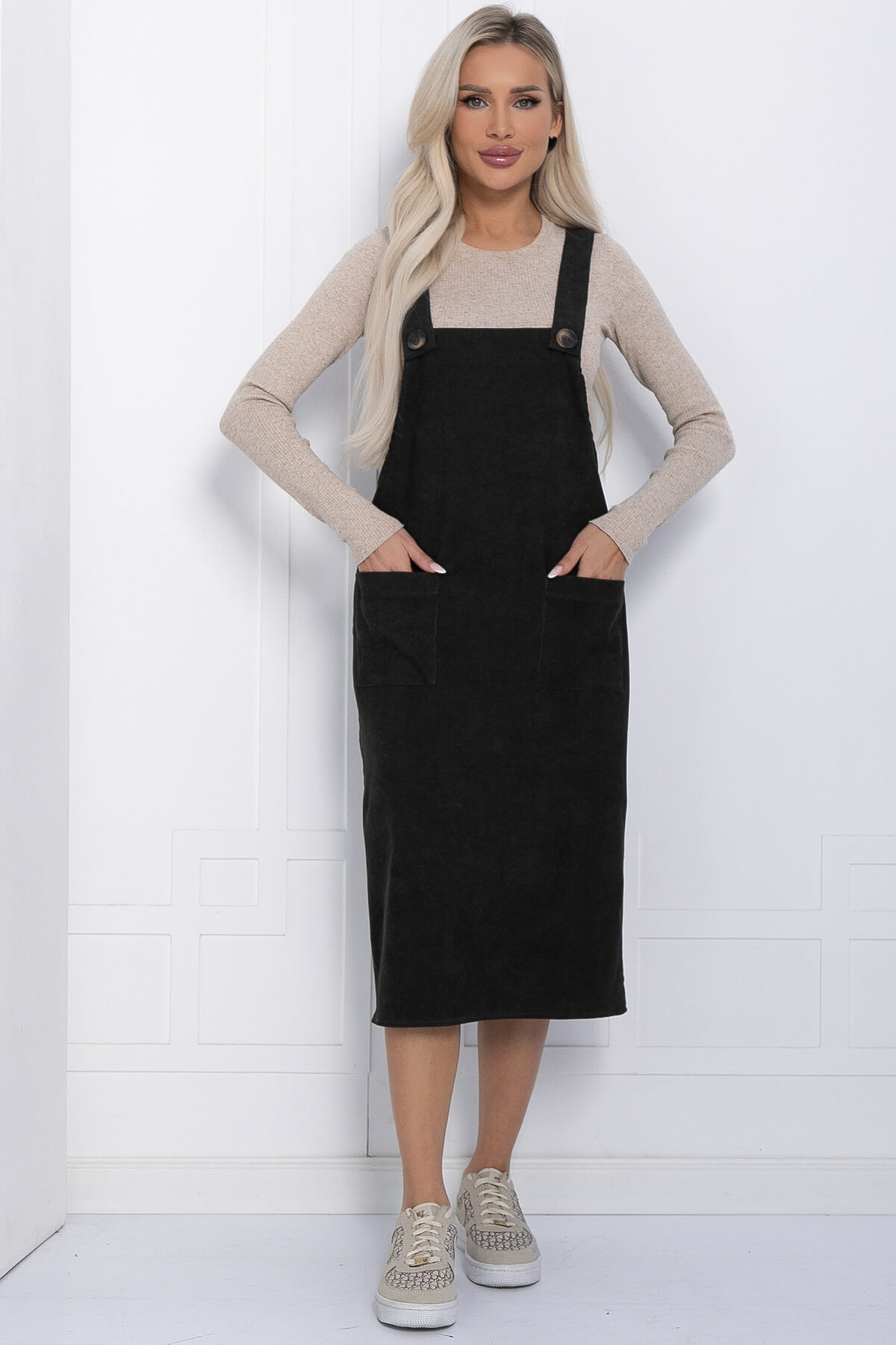 Сарафан Вельвета (серо-коричневый) П12254-2