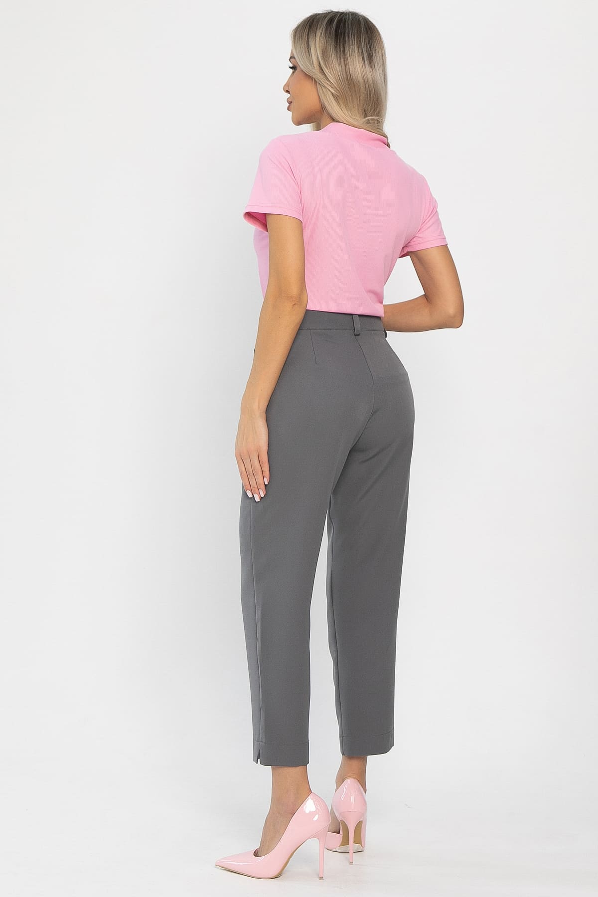 Брюки укороченные Энни (серые) Б14285-10М