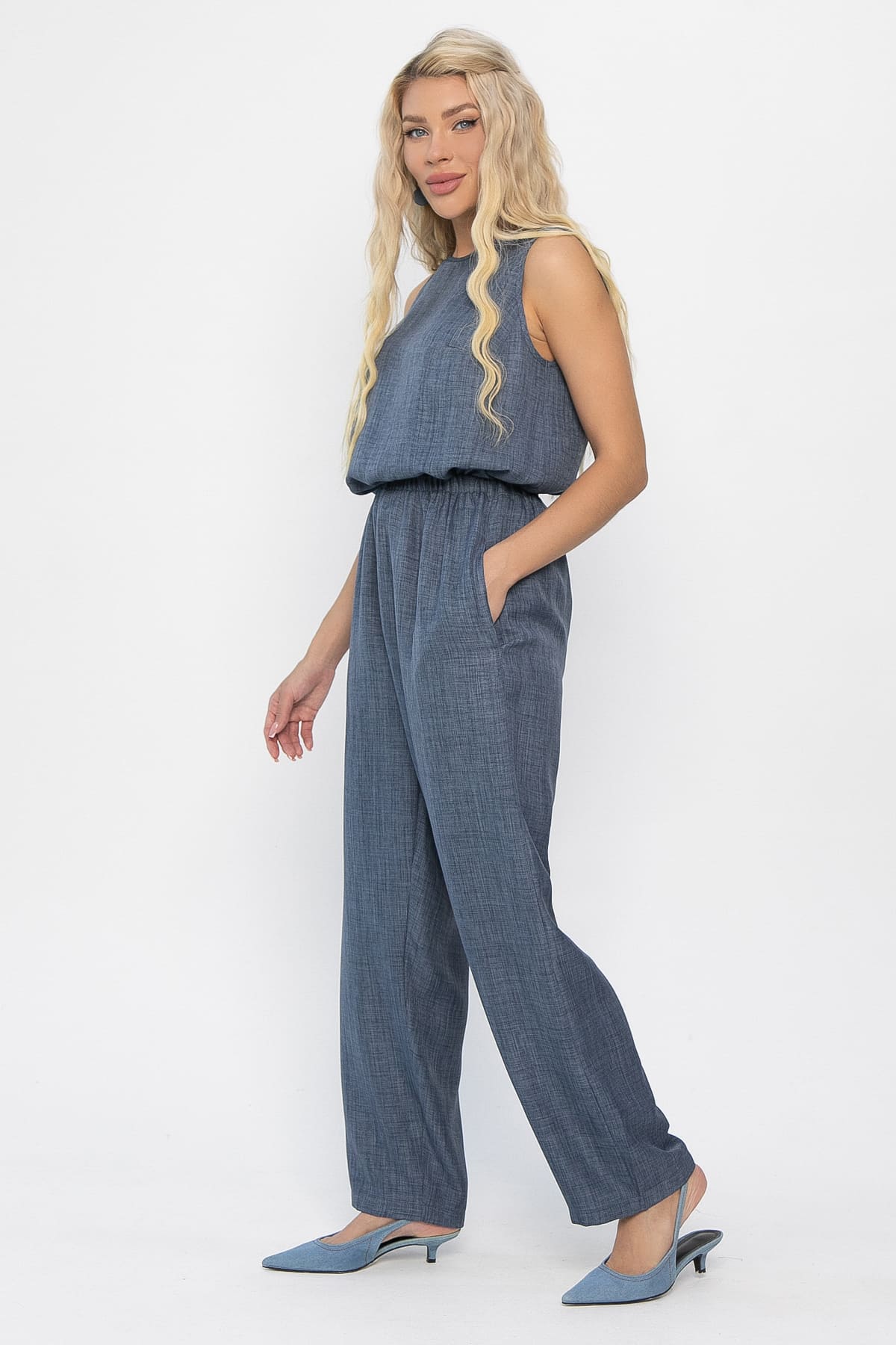 Брюки Роклетт (синие) Б13851-10М