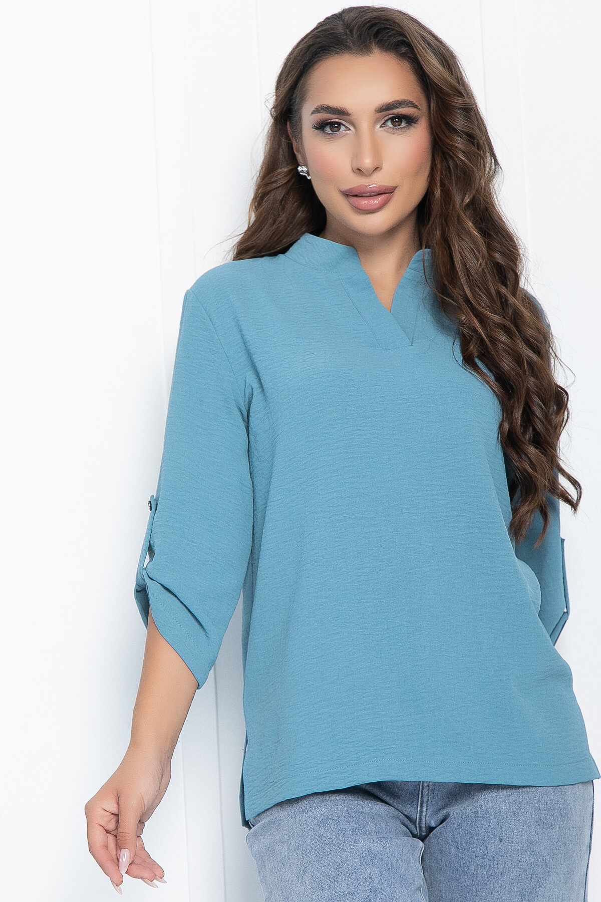 Блуза Эва (морская волна) Б11054