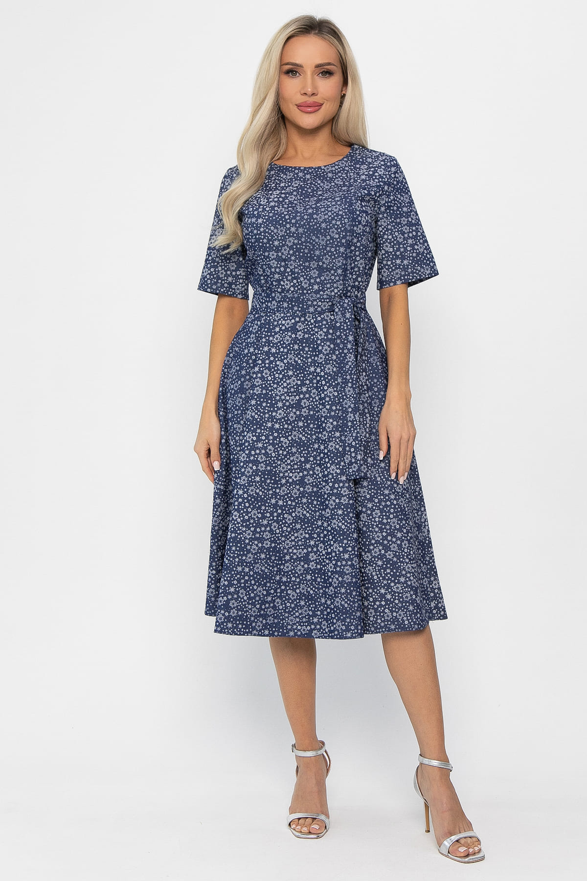 Платье Стиляги (синее) П13741-16М