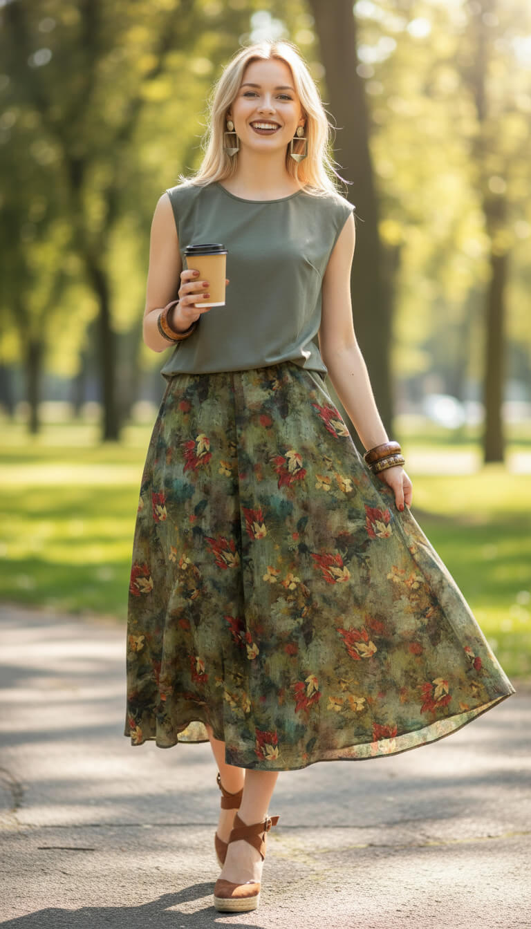 Юбка Льюис (зеленая) Ю15575-10М