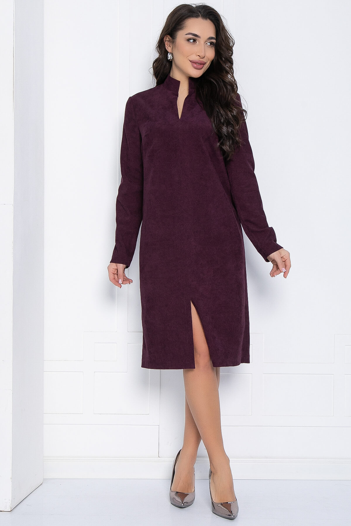 Платье Идеал (баклажан) П12585-9