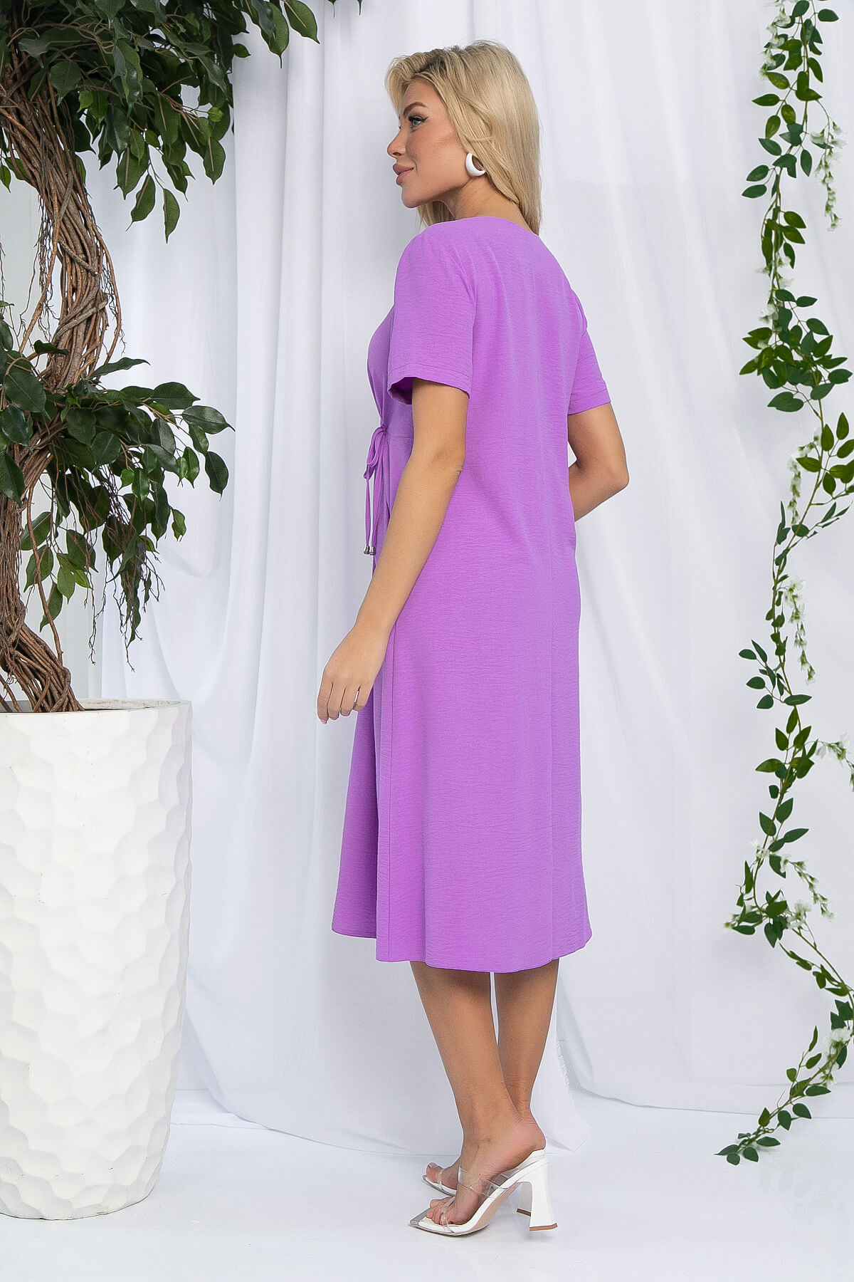 Платье Цветы Лета (сирень) П13058-18М