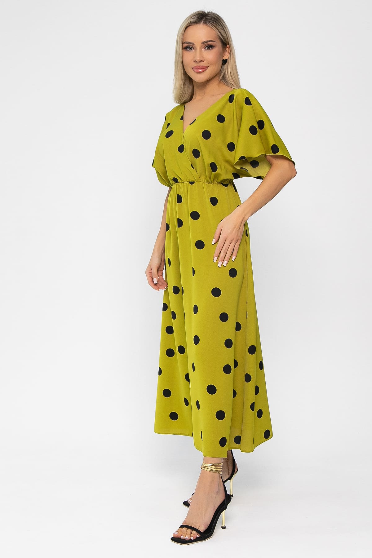 Платье Летнее настроение (лайм) П15468-7М