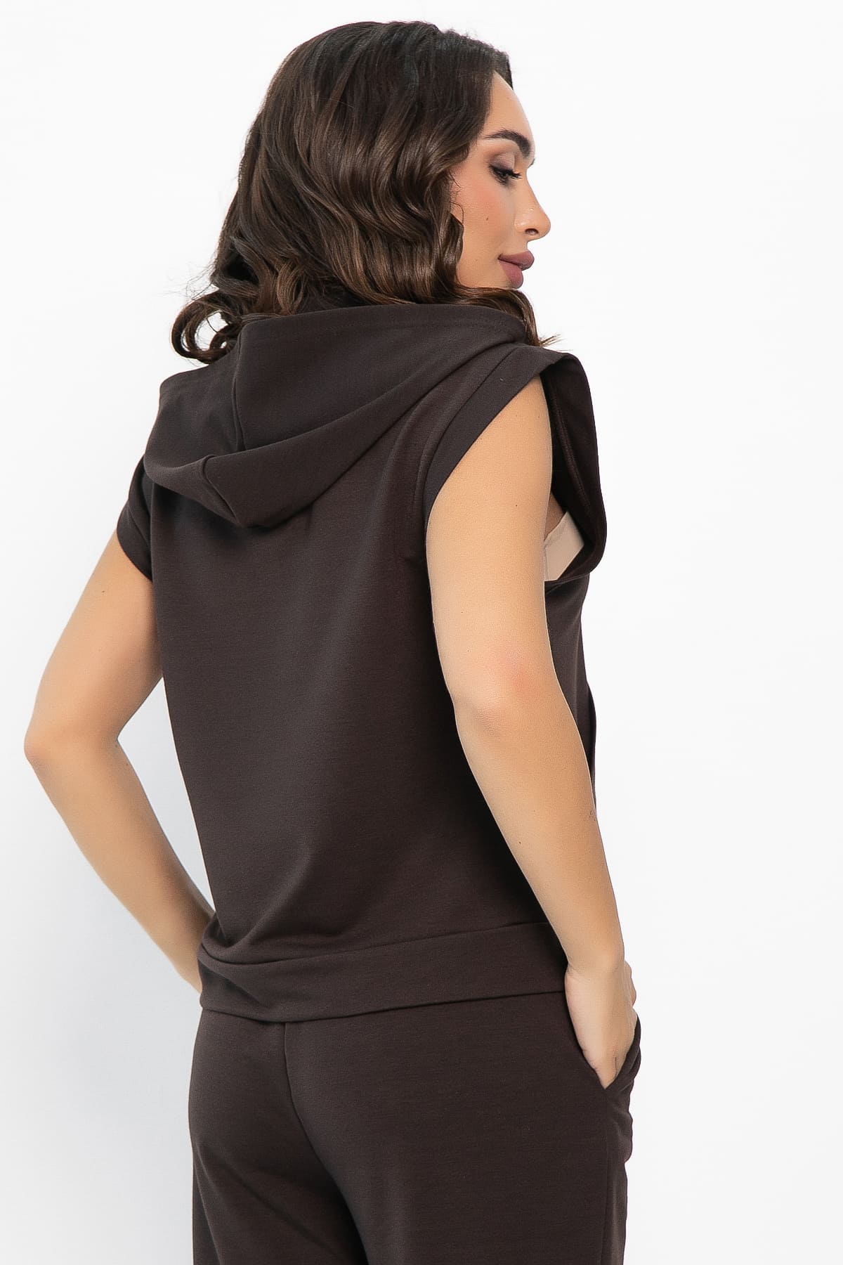 Жилет Хэрис (горький шоколад) Б14141-25М