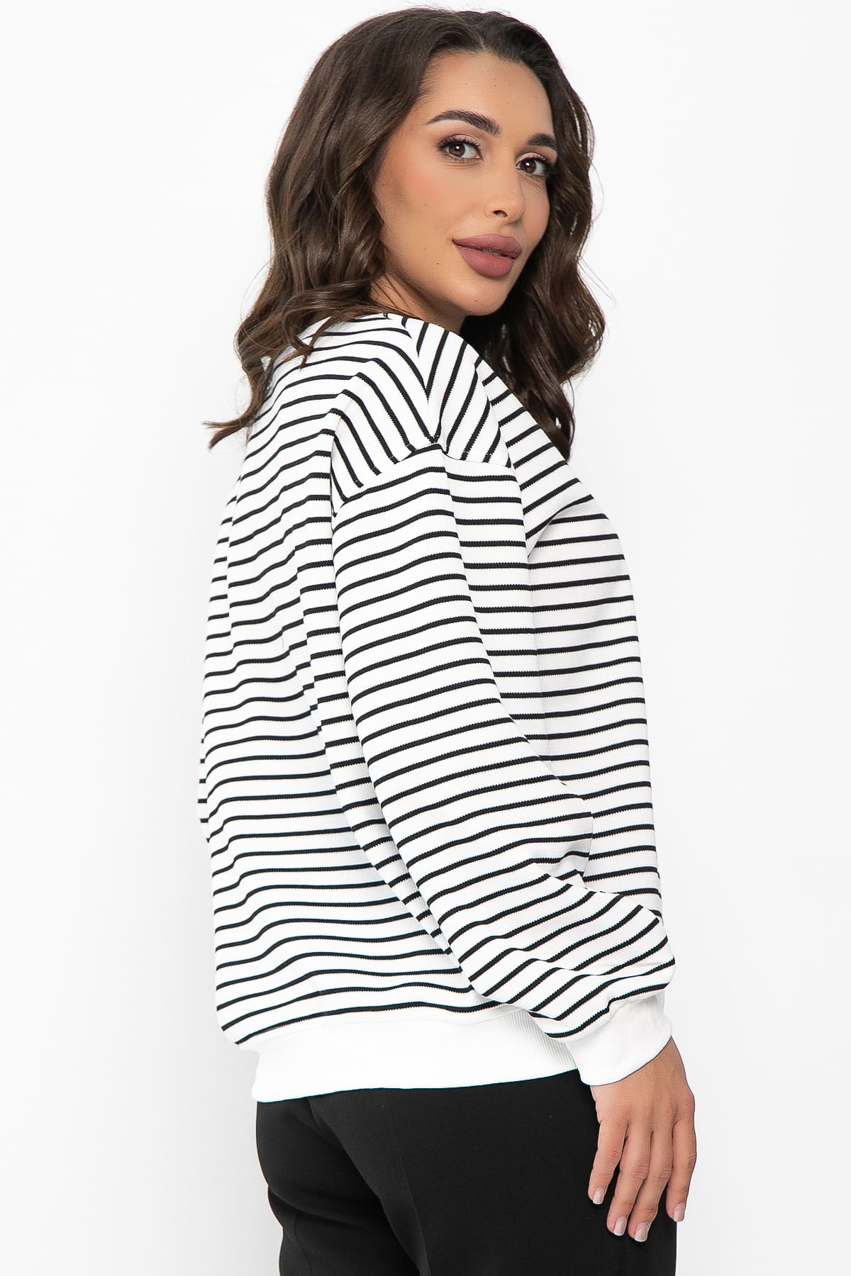 Джемпер Вечность (айвори/полоска) Б14096-20М