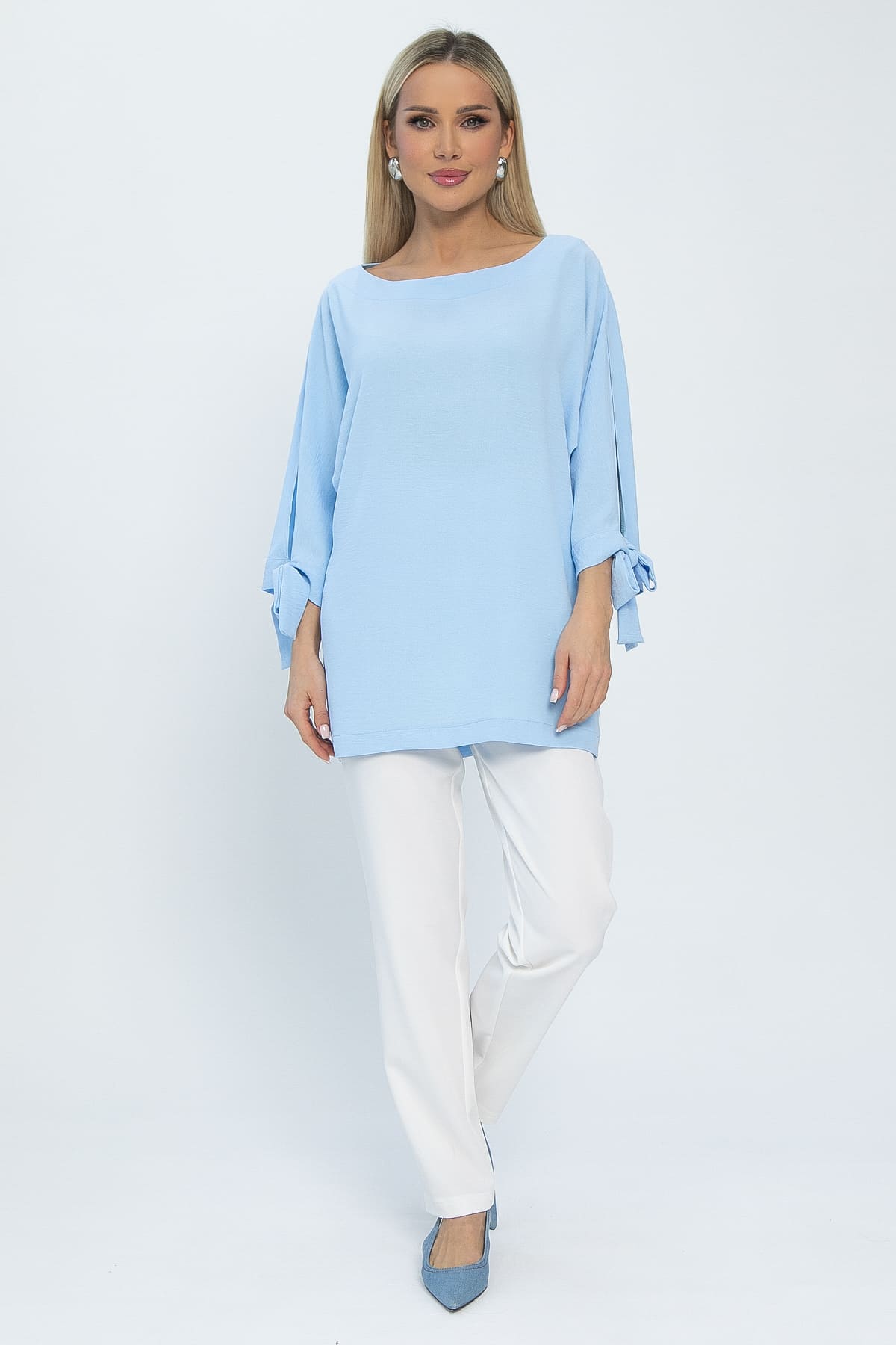 Блуза Гэтсби (голубая) Б13559-8М