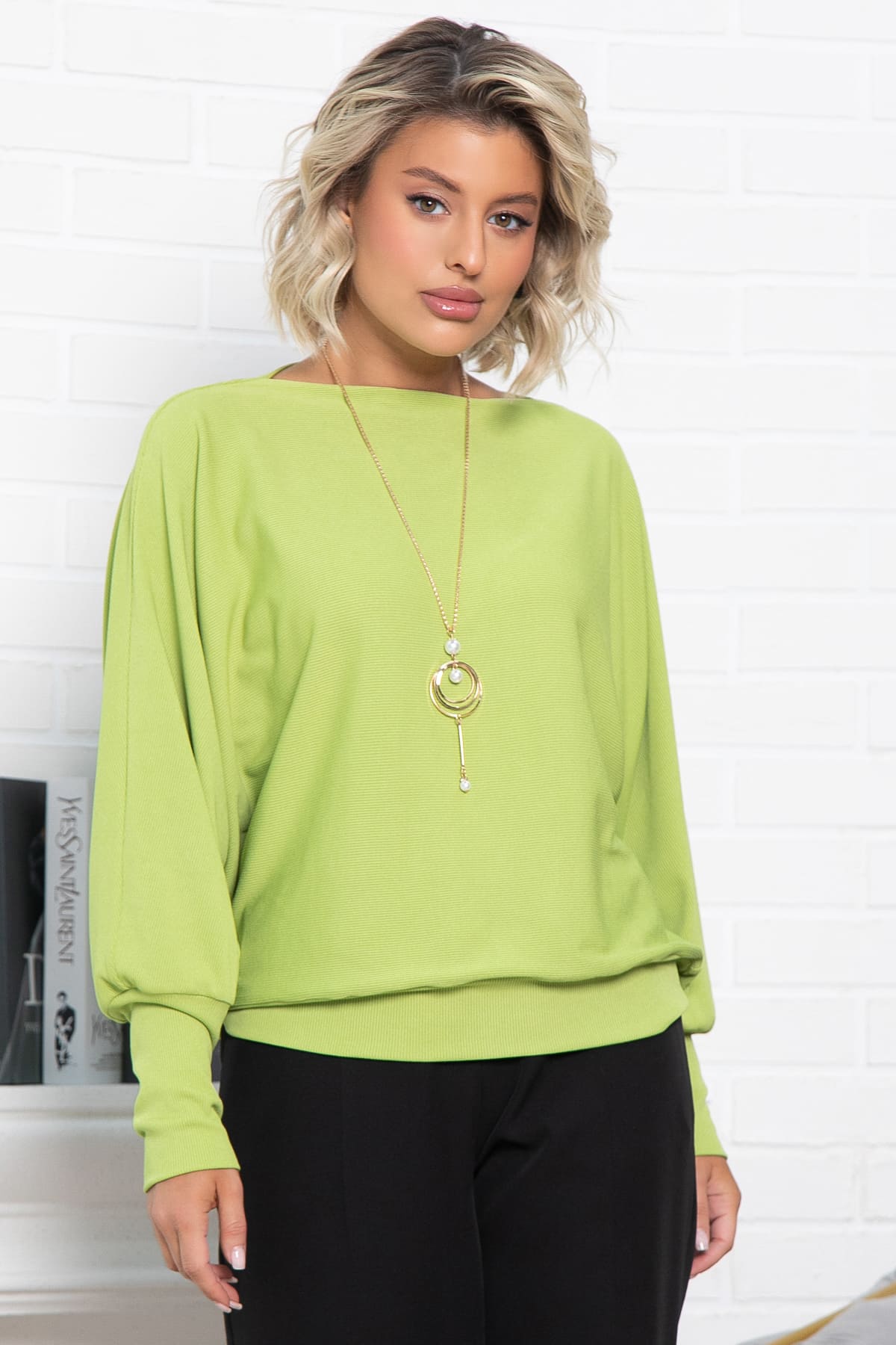 Блуза Муза (зеленое яблоко) Б15042-5М