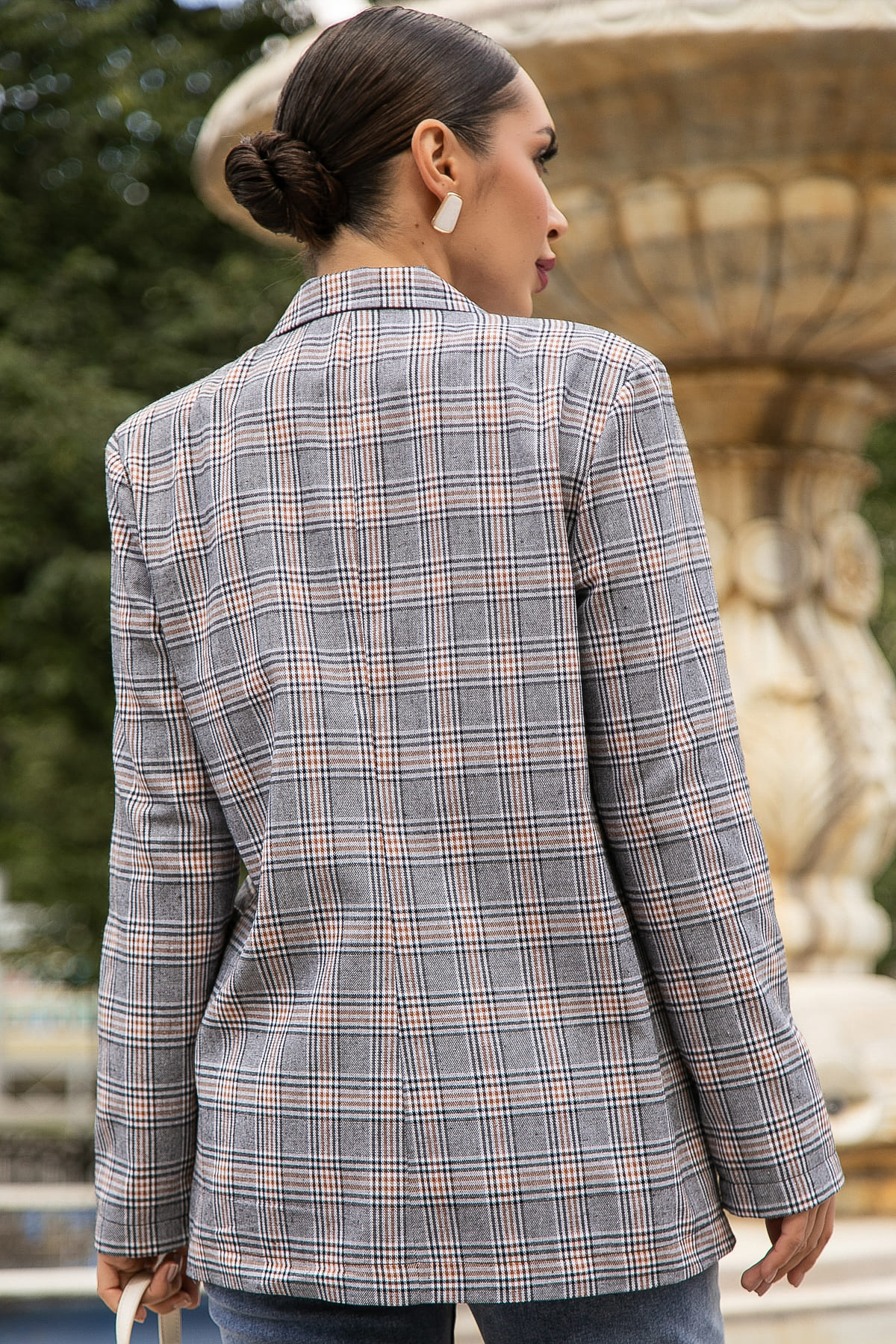 Жакет Нэри (корица/клетка) Б14110-33М