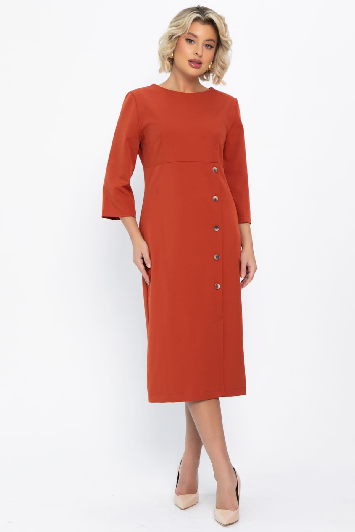 Платье Твоё настроение (оранжевое) П14813-43М