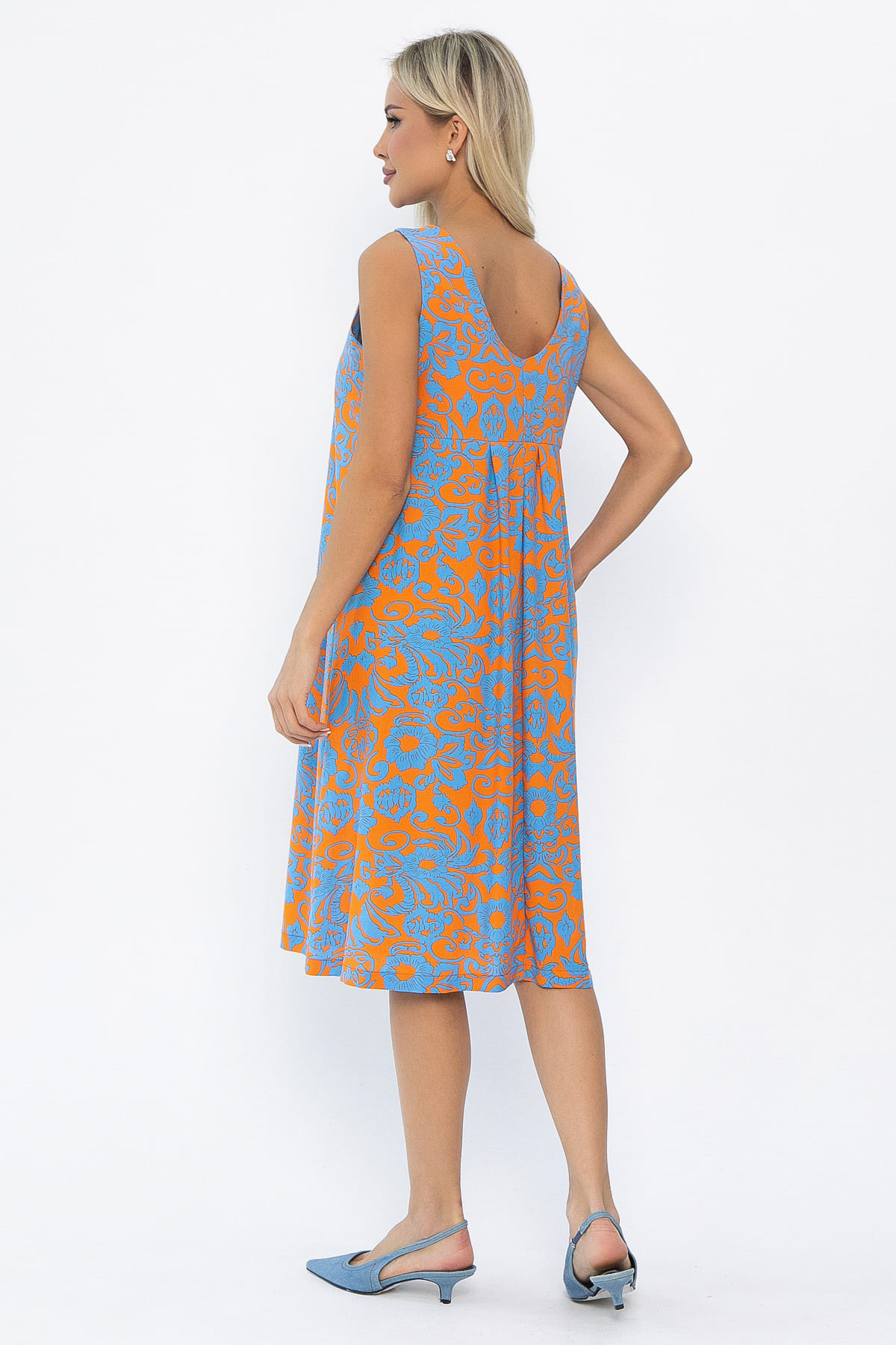 Платье Люси (оранжевое) П13857-25М