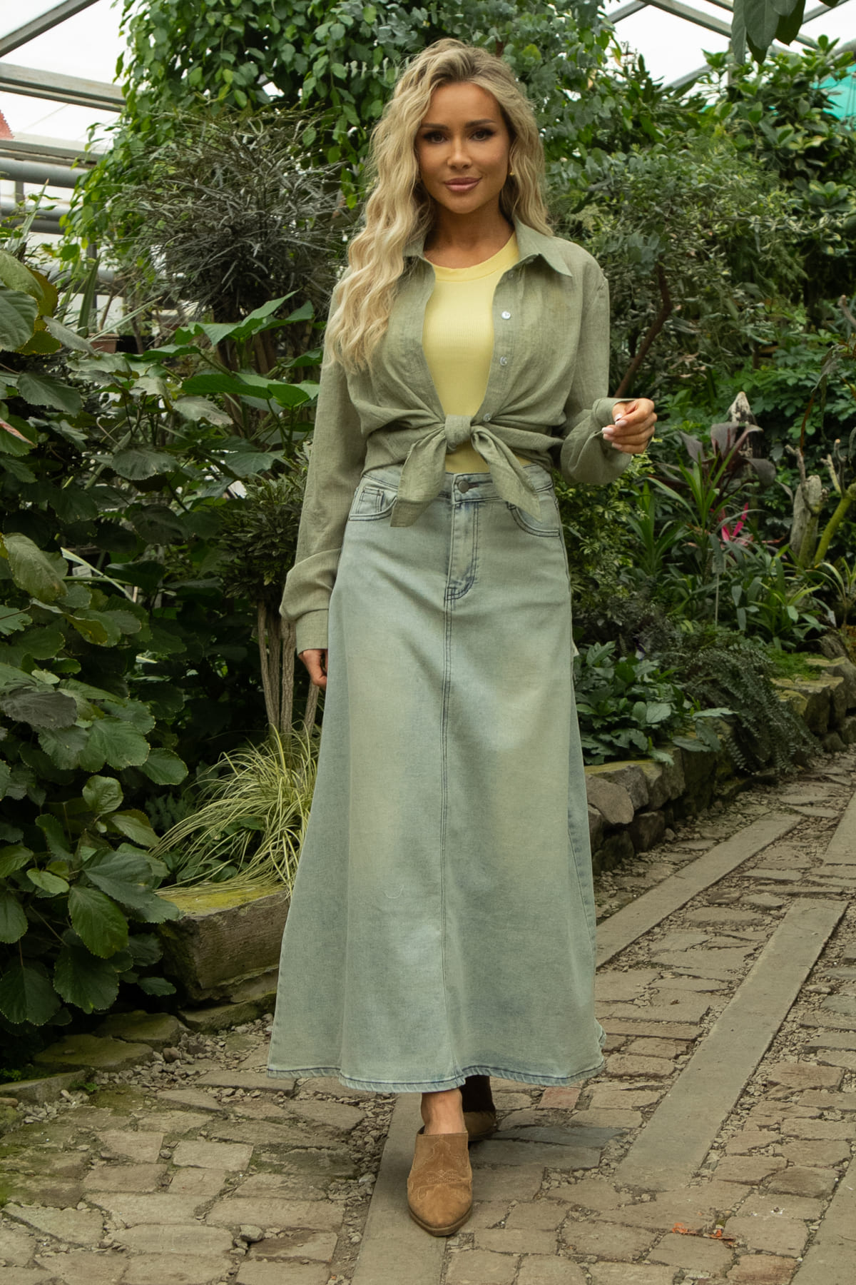 Юбка Ванда (сине-желтая) Ю13449-12М